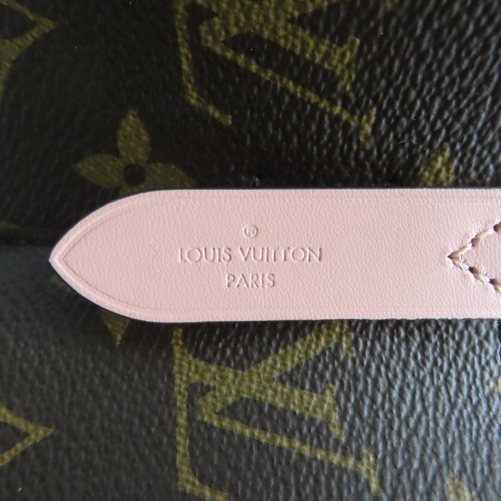 LOUIS VUITTON Monogram NeoNoe金扣肩背袋啡色/粉紅色