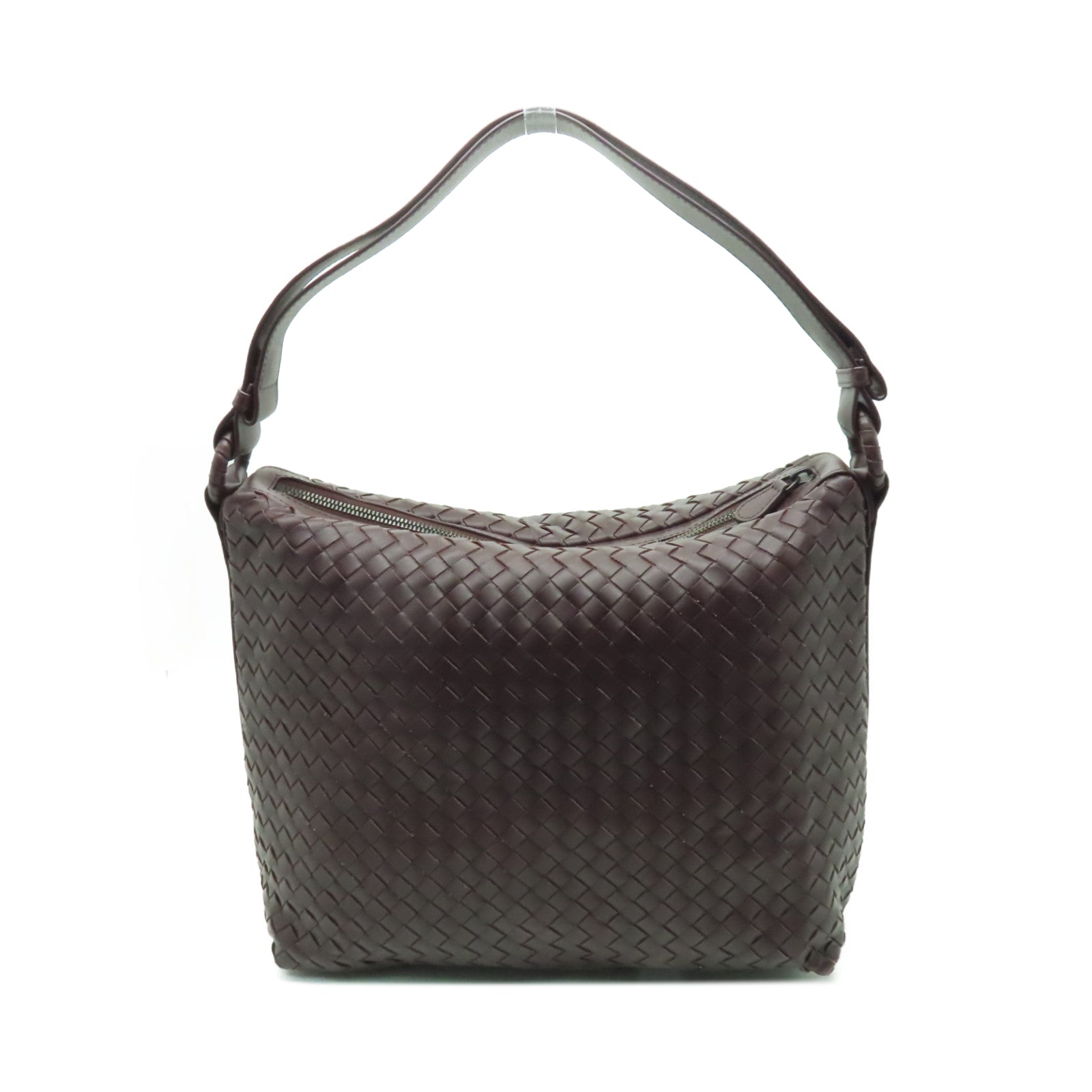 BOTTEGA VENETA 牛皮皮革Intrecciato Nappa肩背袋啡色