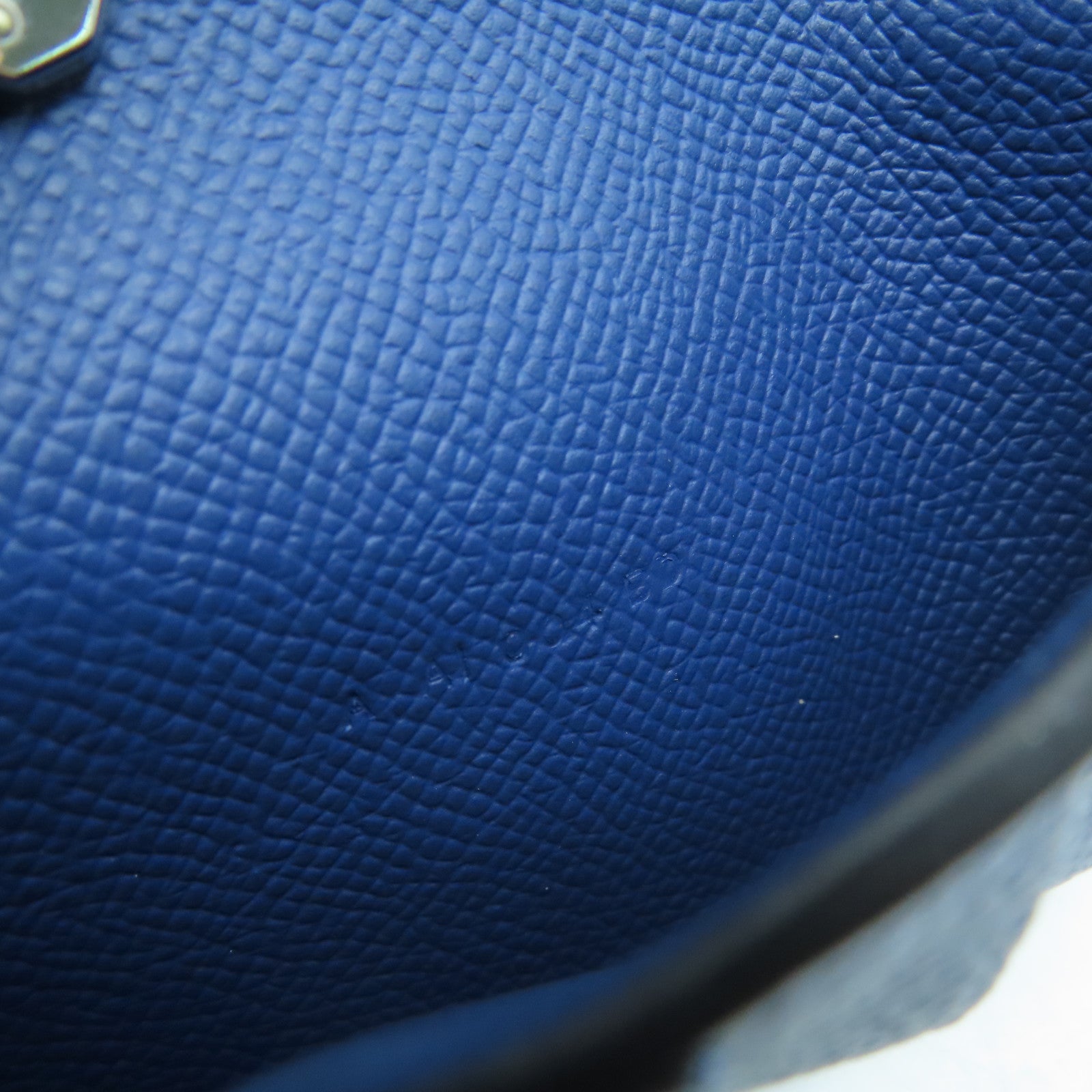 HERMES Epsom皮革Kelly Wallet银扣钱包Blue Agate/蓝色