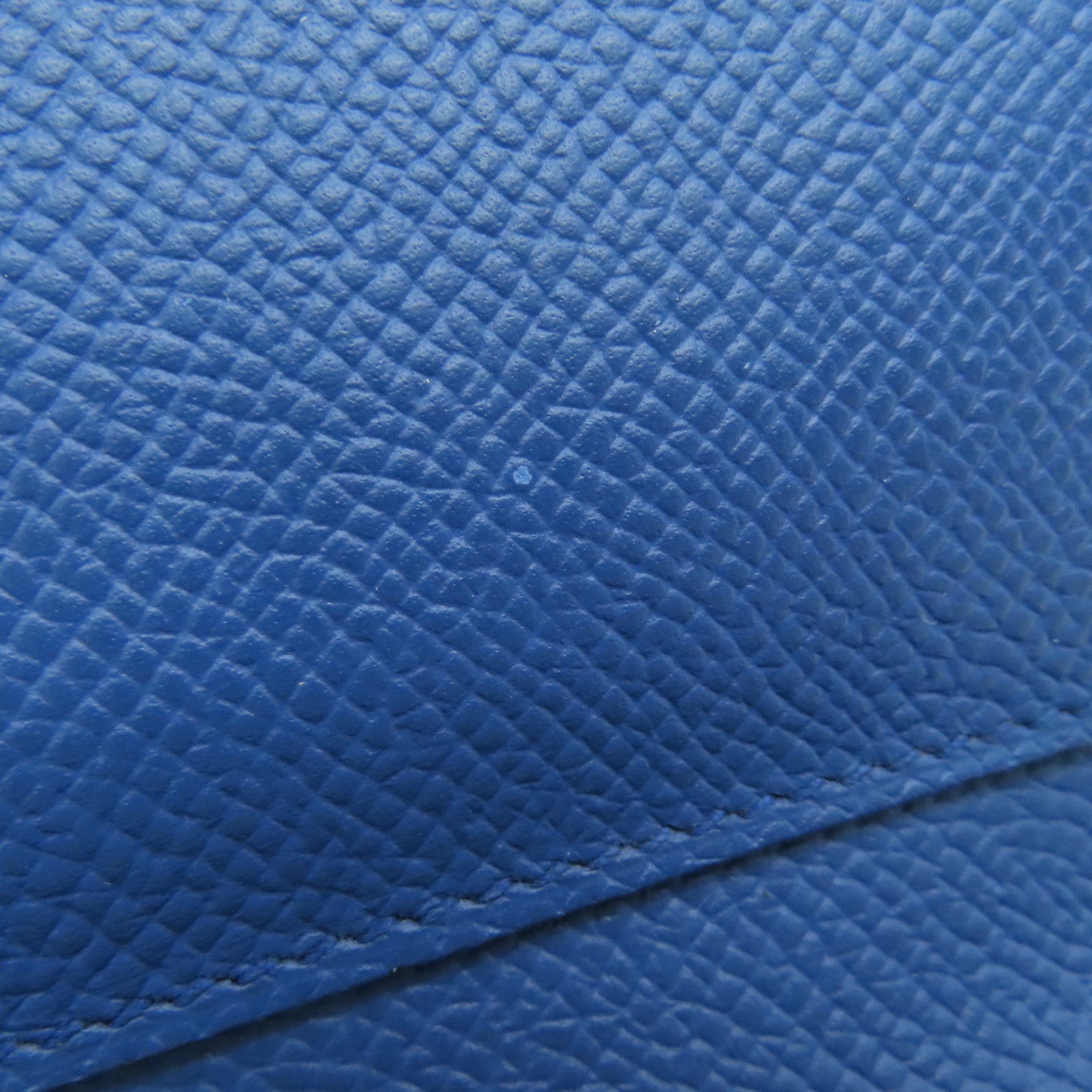 HERMES Epsom皮革Kelly Wallet银扣钱包Blue Agate/蓝色