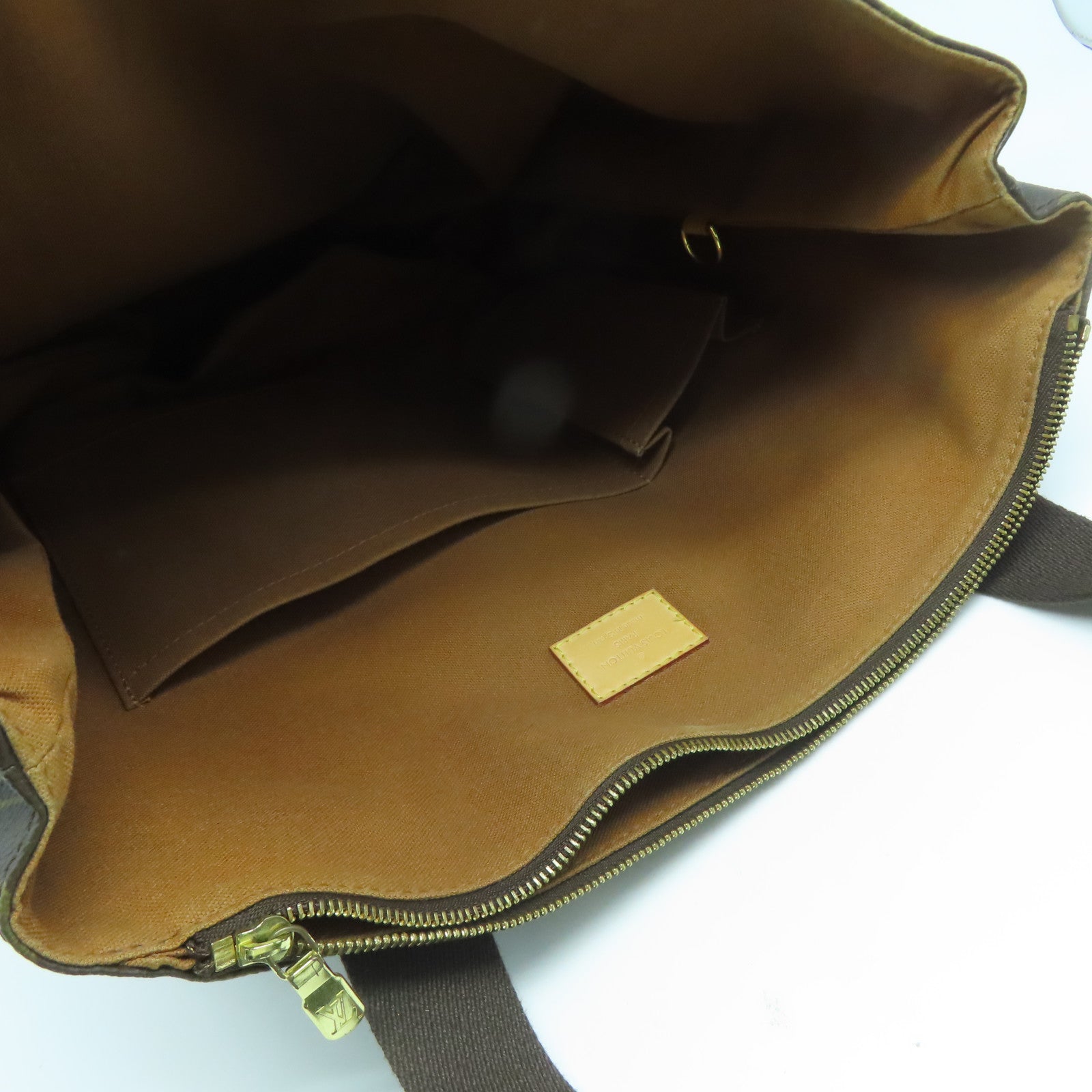 LOUIS VUITTON Monogram Beaubourg金扣手挽袋啡色