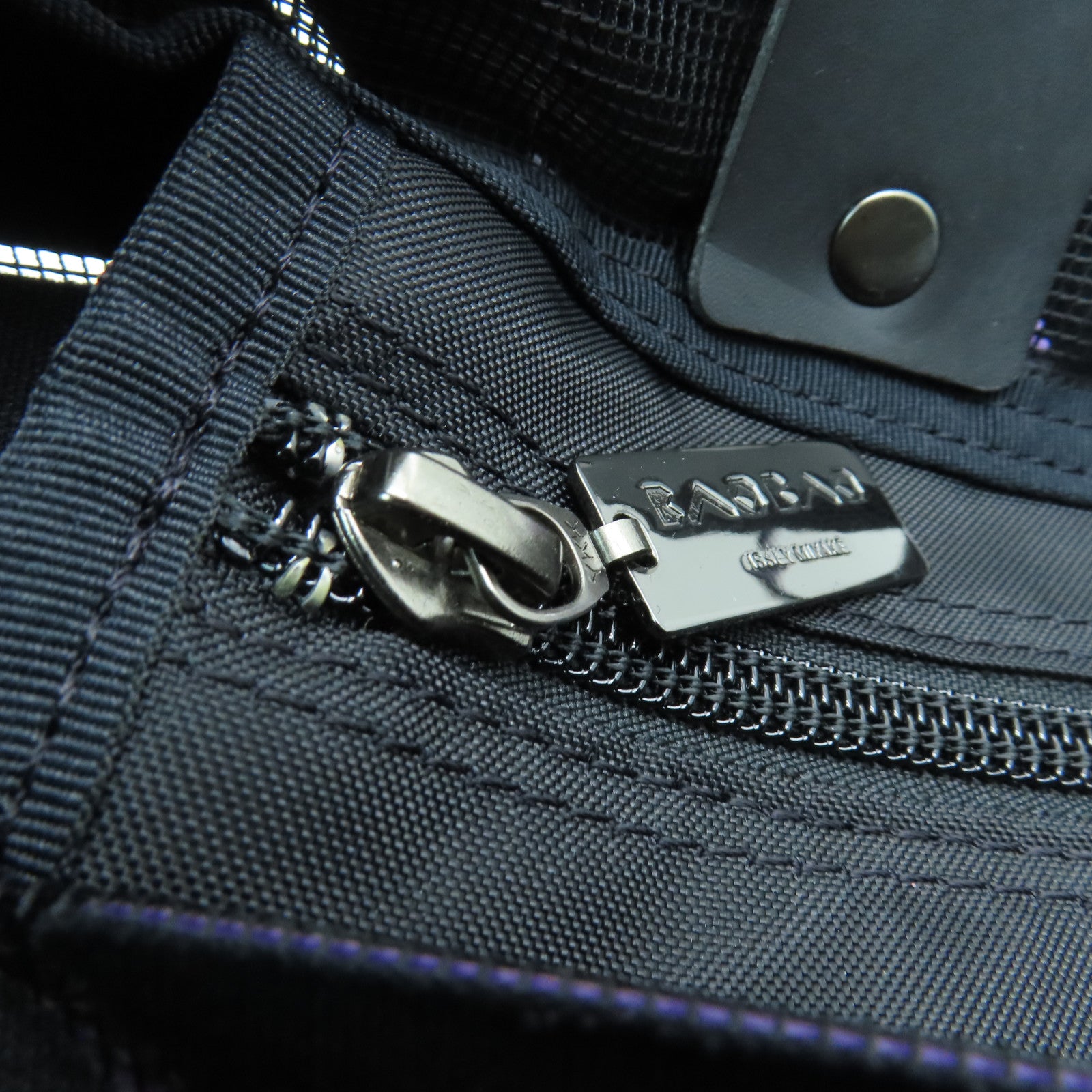 ISSEY MIYAKE PVC Tote Bag銀扣手挽袋紫色