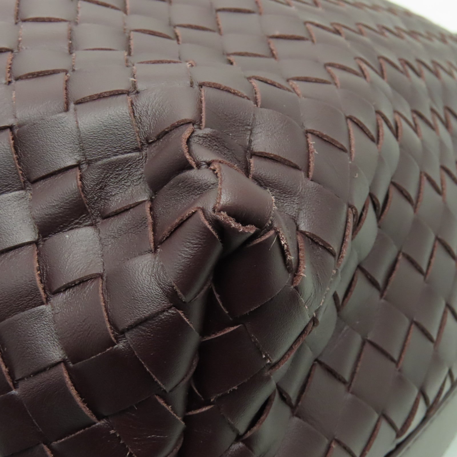 BOTTEGA VENETA 牛皮皮革Intrecciato Nappa肩背袋啡色