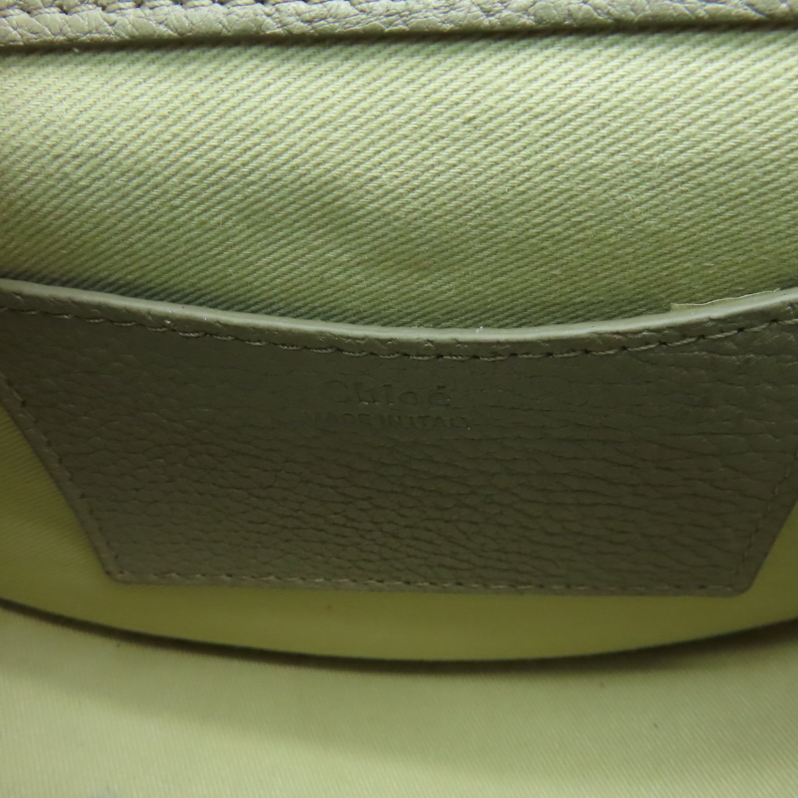 Chloe 牛皮皮革Shoulder Bag金扣手挽肩背兩用袋灰色
