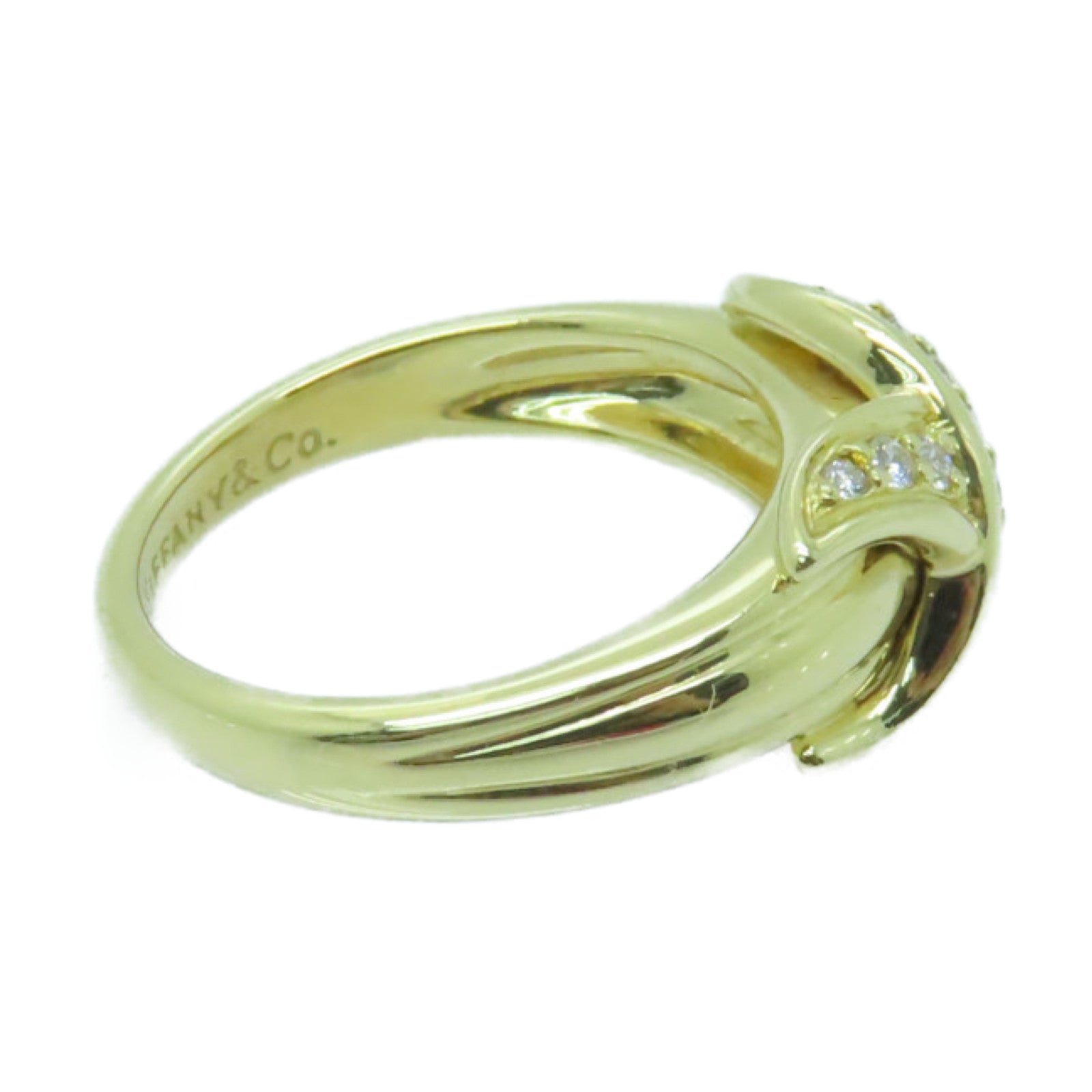 TIFFANY＆CO 18K黃金Diamond Ring戒指US#6.5金色