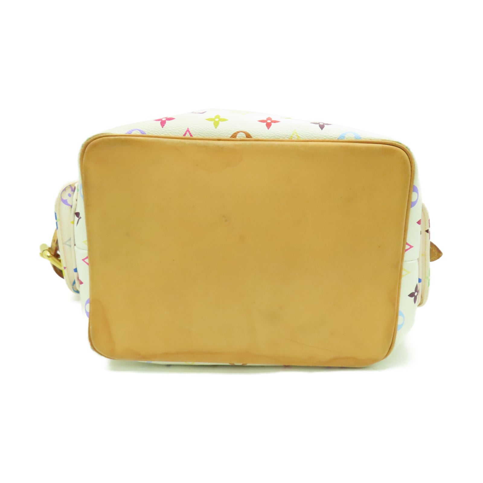 LOUIS VUITTON Monogram Multicolore Petit Noe金扣肩背袋白色