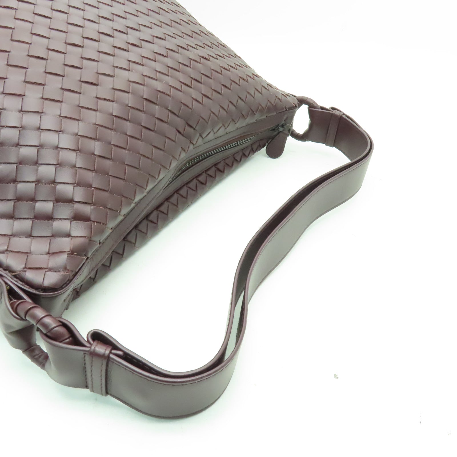 BOTTEGA VENETA 牛皮皮革Intrecciato Nappa肩背袋啡色