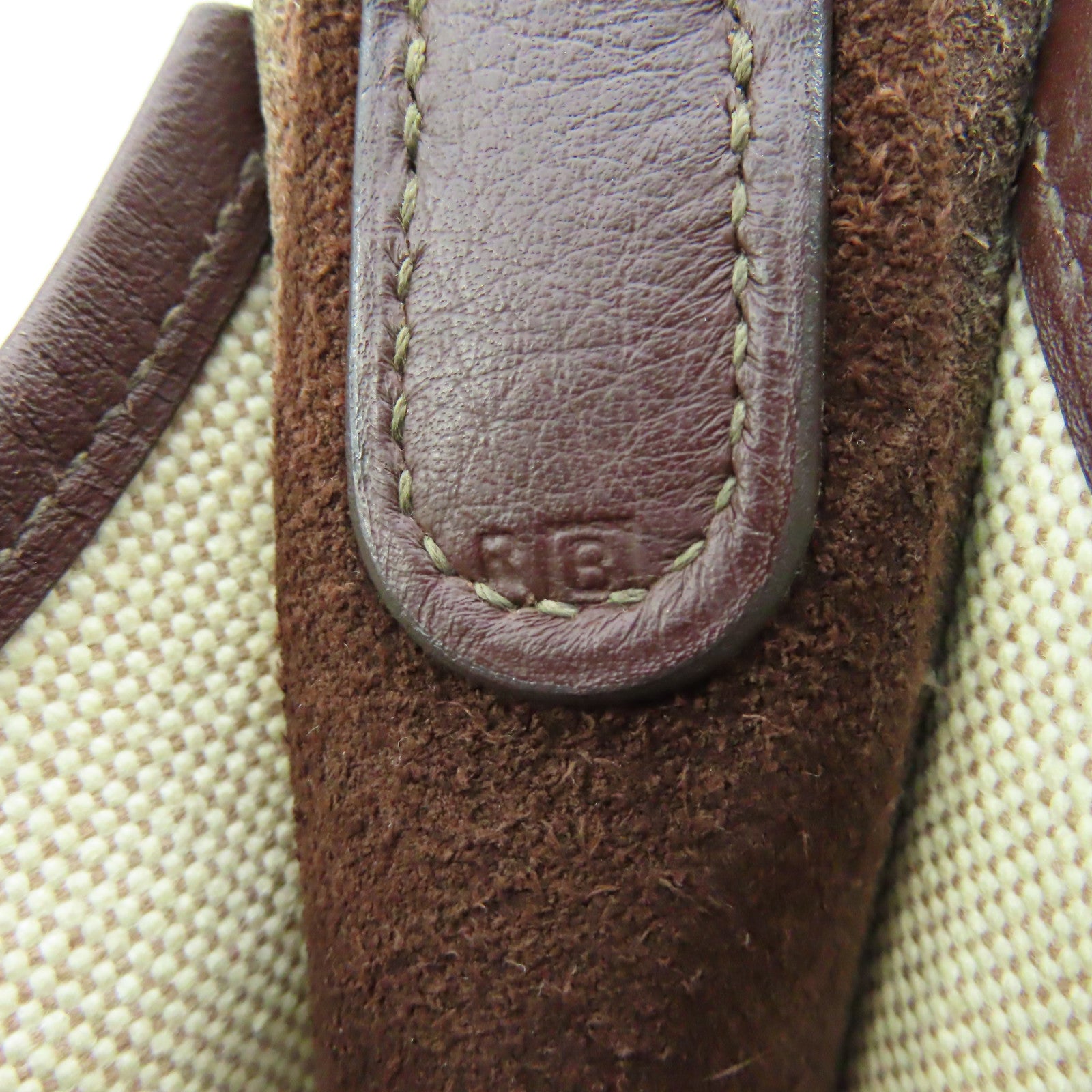 HERMES Toile H/Buffalo Vintage Evelyne GM金扣肩背袋啡色