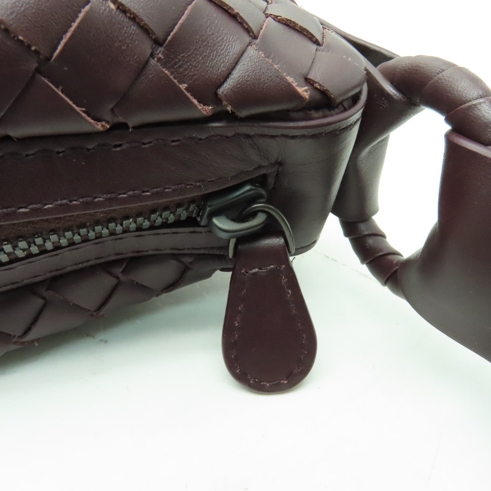 BOTTEGA VENETA 牛皮皮革Intrecciato Nappa肩背袋啡色