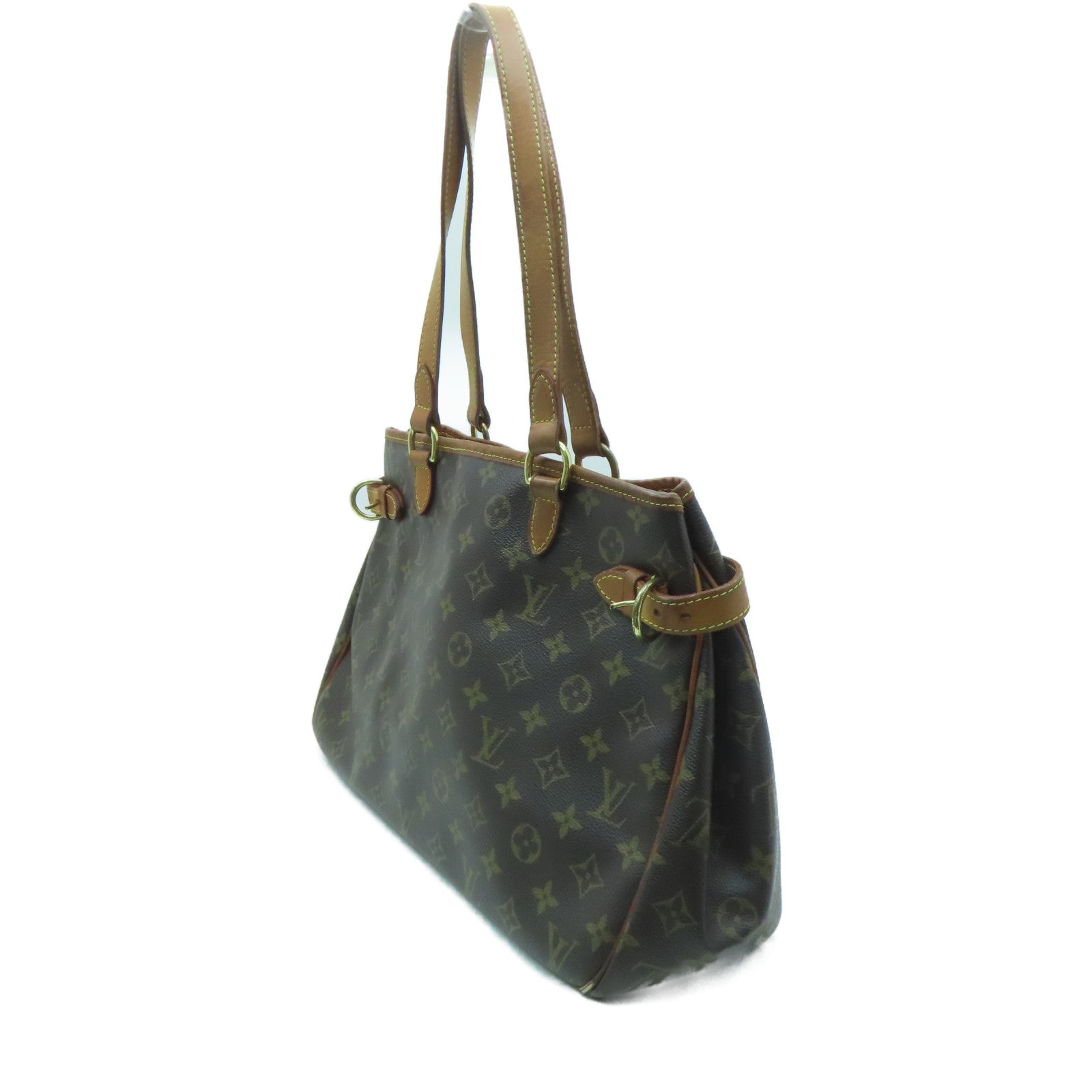LOUIS VUITTON Monogram Batignolles Horizontal金扣肩背袋啡色