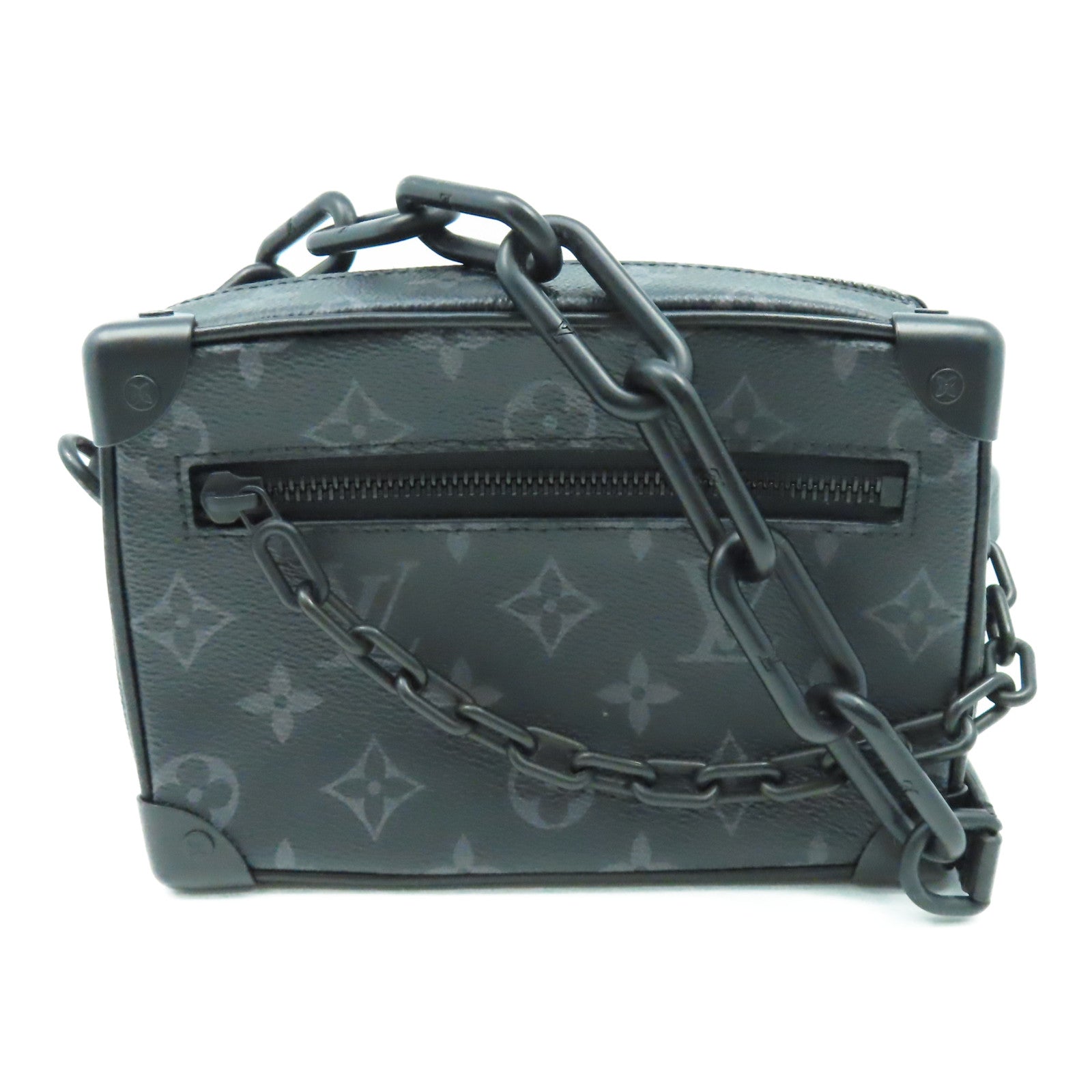 LOUIS VUITTON 【激減優惠】Monogram Eclipse Mini Soft Trunk肩背袋黑色