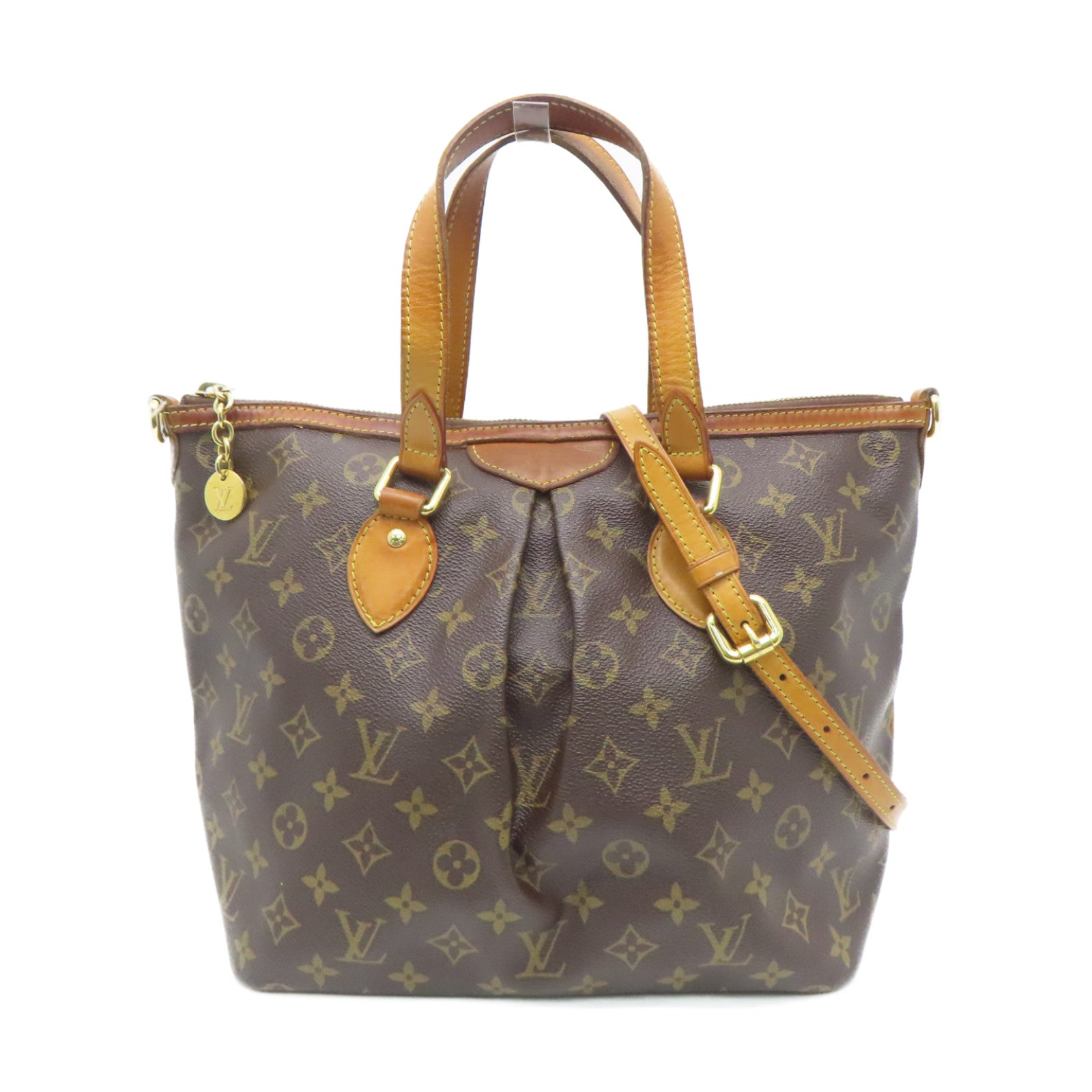 LOUIS VUITTON 【激減優惠】Monogram Palermo PM金扣手挽肩背兩用袋啡色