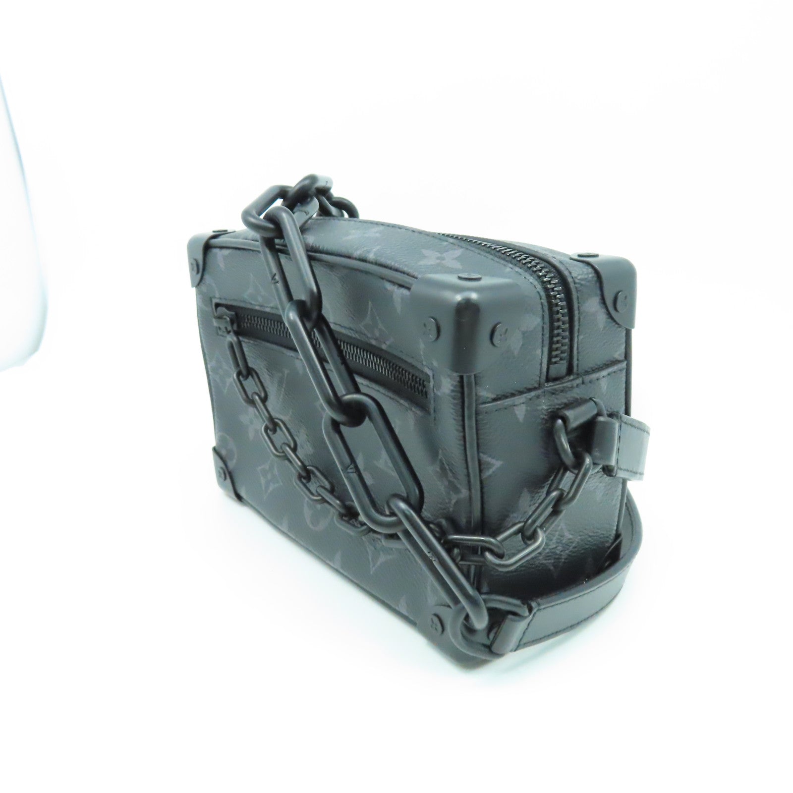 LOUIS VUITTON 【激減優惠】Monogram Eclipse Mini Soft Trunk肩背袋黑色