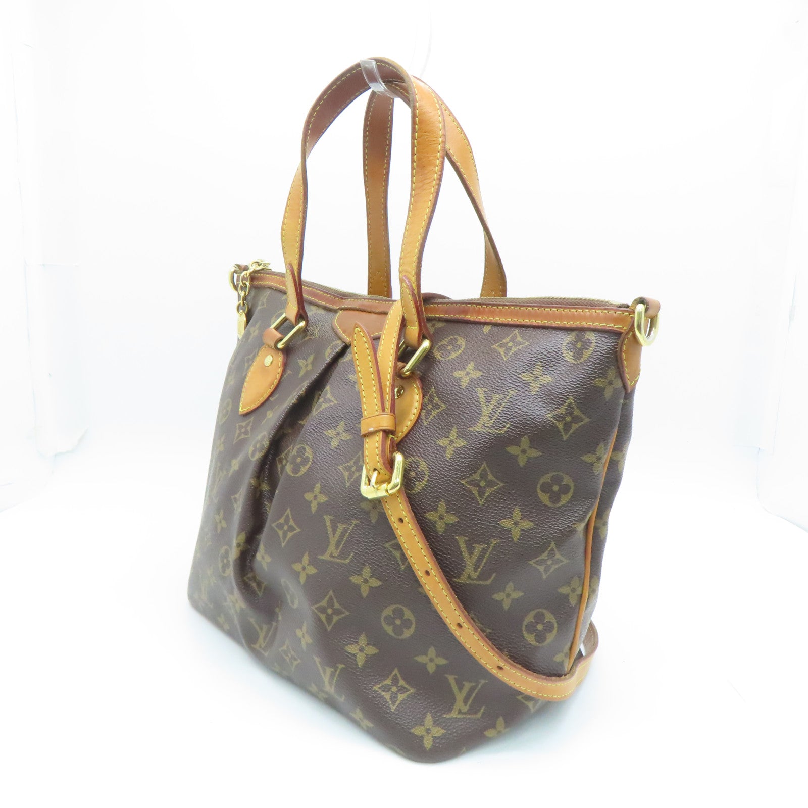 LOUIS VUITTON 【激減優惠】Monogram Palermo PM金扣手挽肩背兩用袋啡色