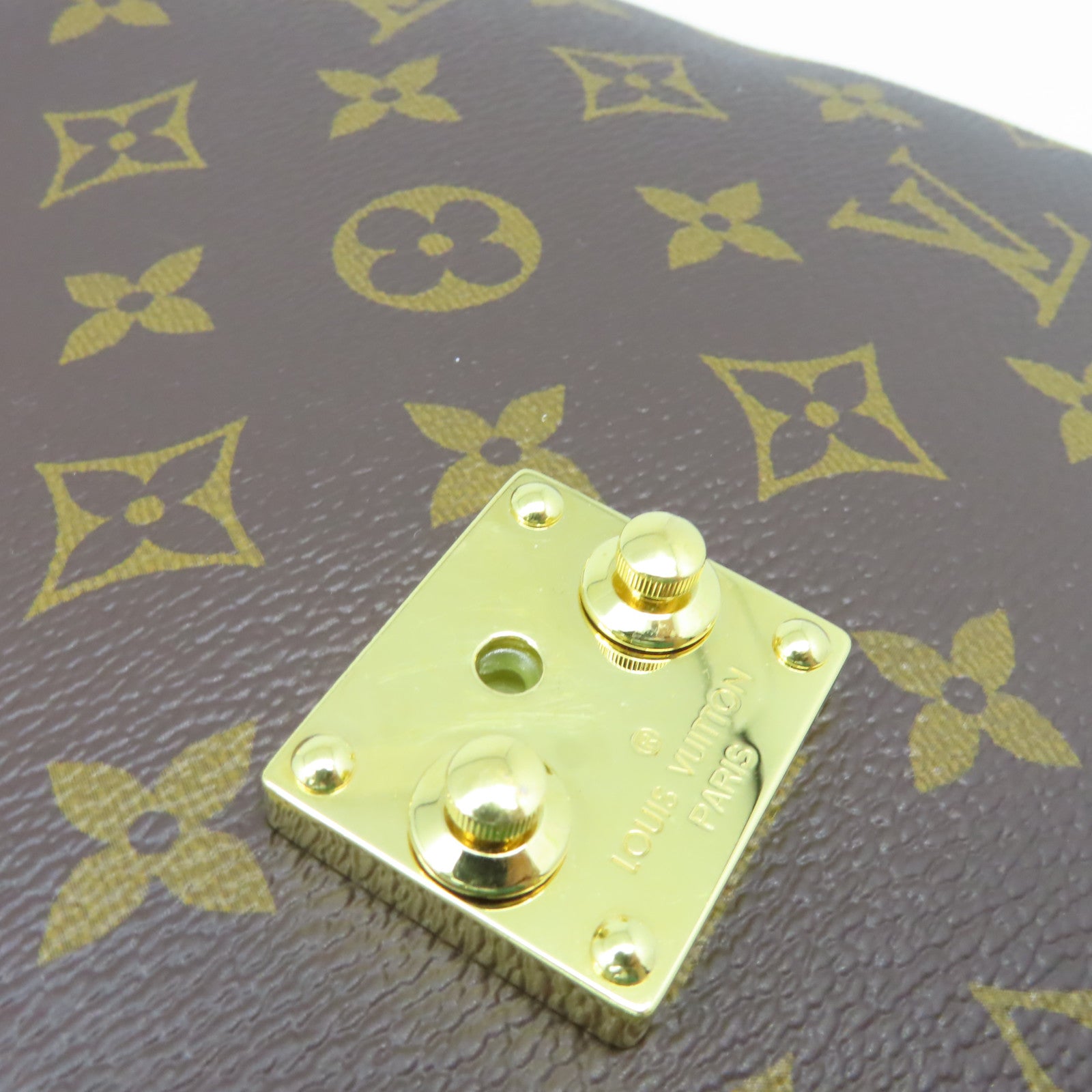 LOUIS VUITTON Monogram Pochette Metis 2Way Shoulder Bag金扣手挽肩背兩用袋啡色