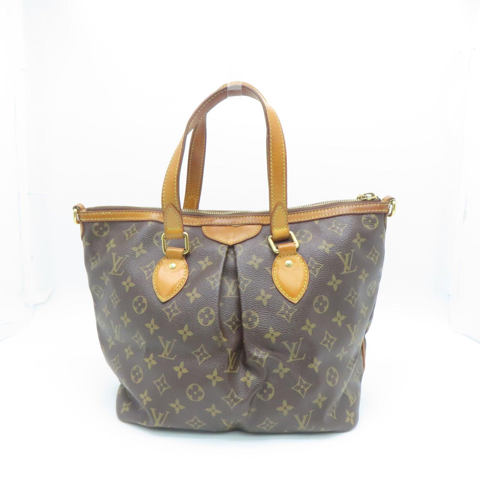 LOUIS VUITTON 【激減優惠】Monogram Palermo PM金扣手挽肩背兩用袋啡色