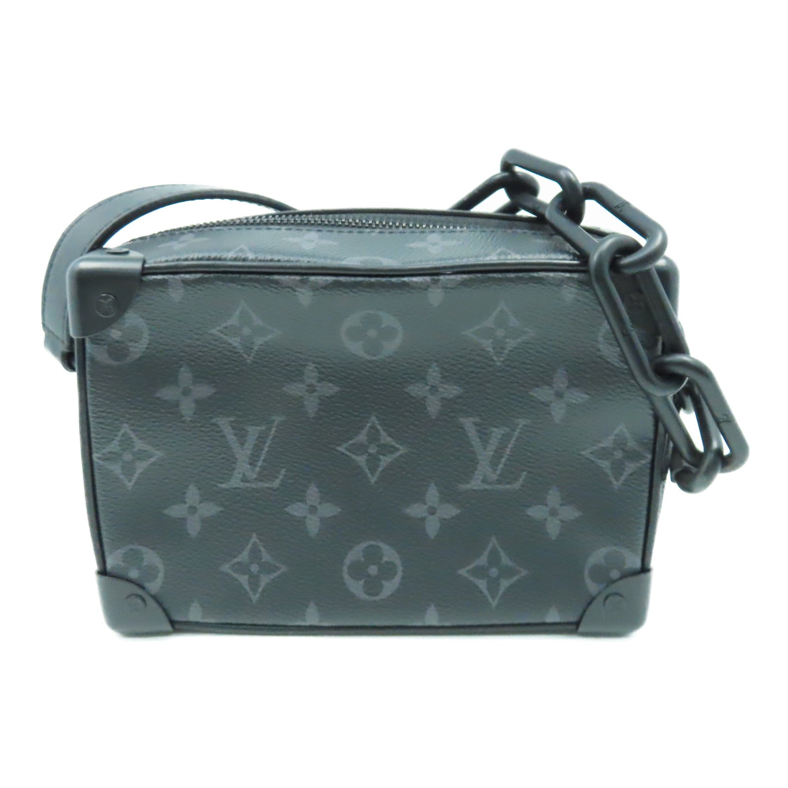 LOUIS VUITTON 【激減優惠】Monogram Eclipse Mini Soft Trunk肩背袋黑色