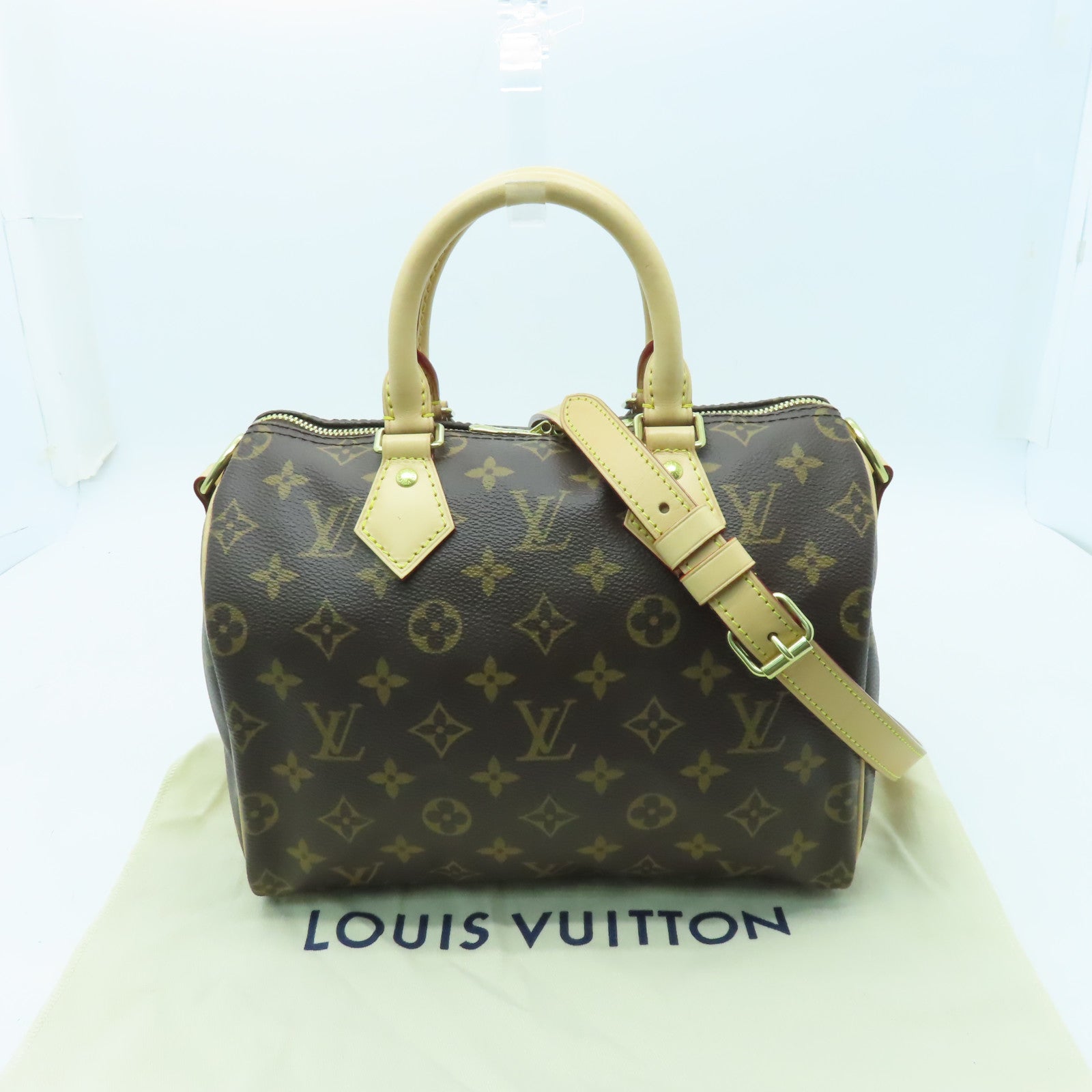 LOUIS VUITTON Monogram Speedy Bondouliere 25金扣手挽肩背兩用袋啡色