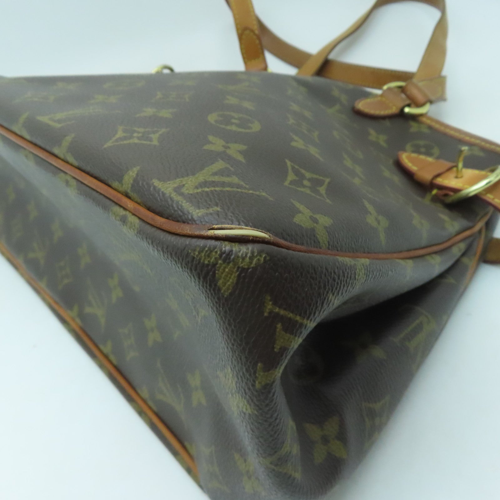 LOUIS VUITTON Monogram Batignolles Horizontal金扣肩背袋啡色