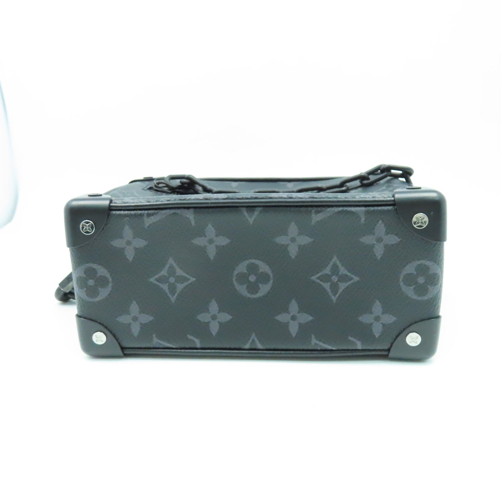 LOUIS VUITTON 【激減優惠】Monogram Eclipse Mini Soft Trunk肩背袋黑色