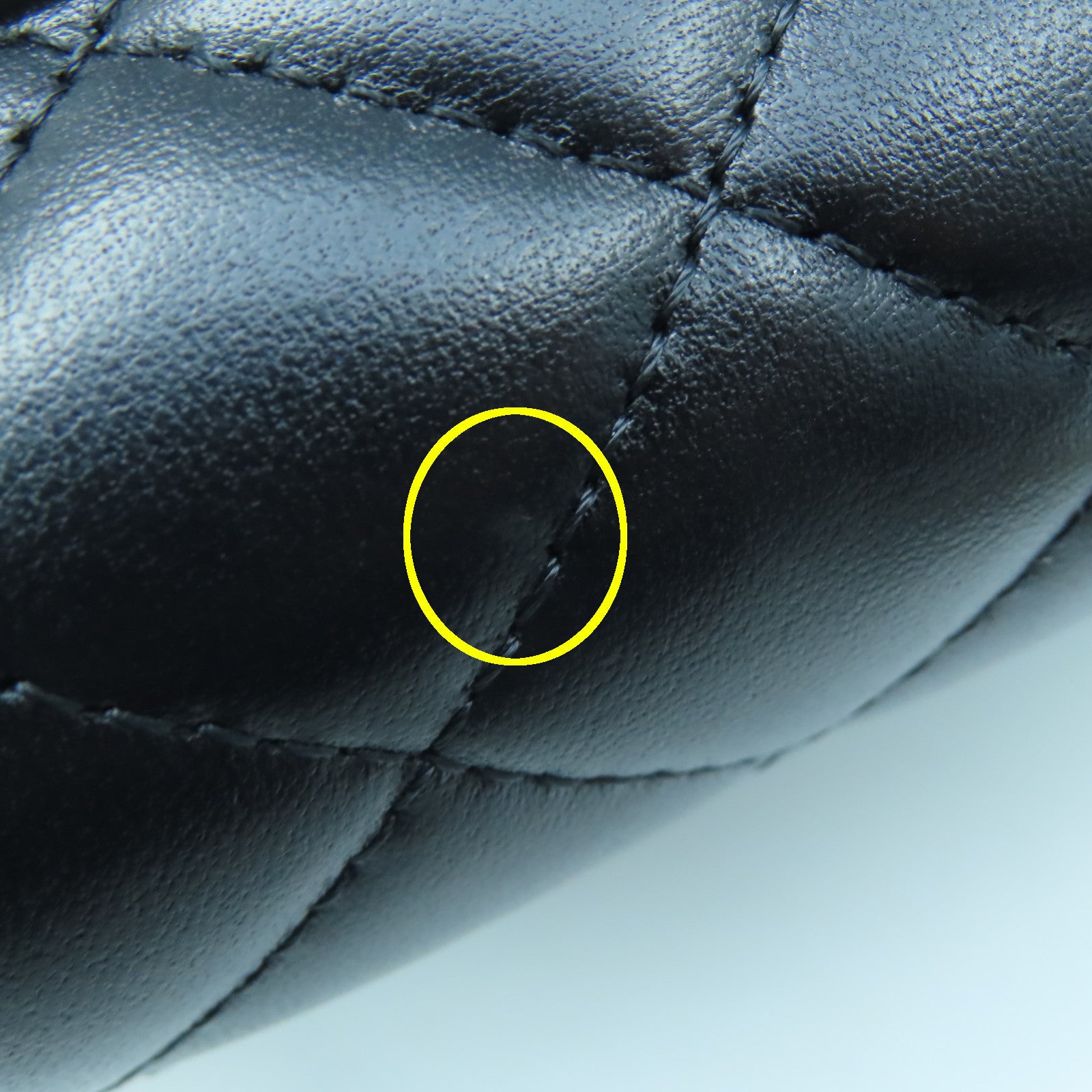 CHANEL 菱格羊皮皮革Chain Shoulder Bag金扣鏈帶肩背袋黑色