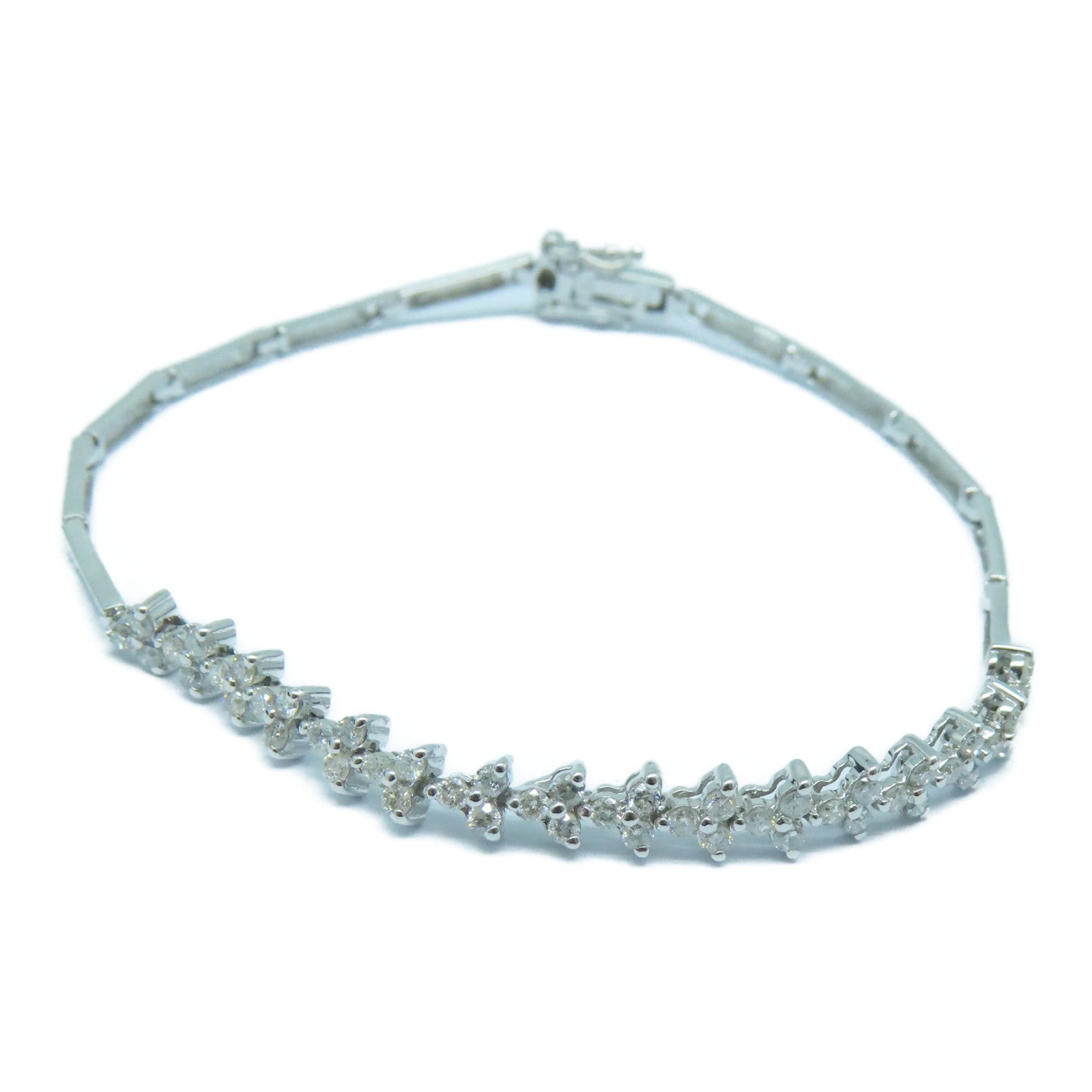 JEWELRY 18K White Gold Diamond Bracelet Diamond Bracelet