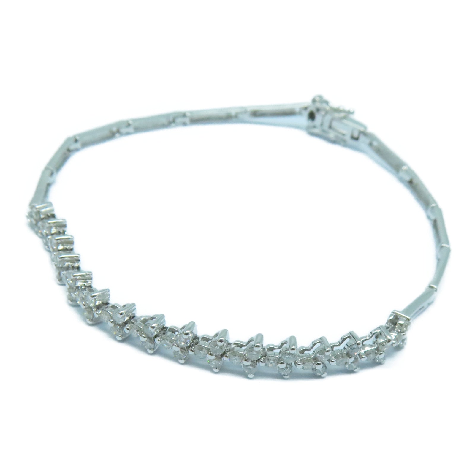 JEWELRY 18K White Gold Diamond Bracelet Diamond Bracelet