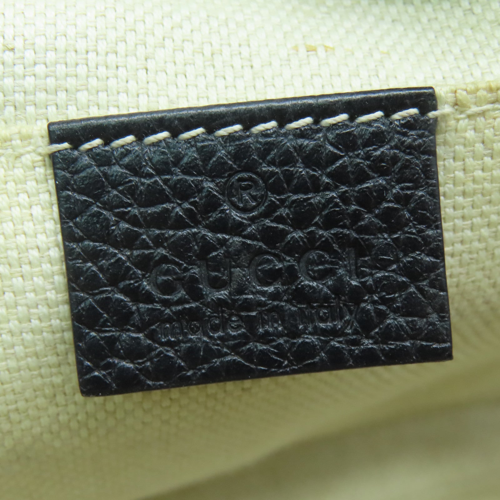 GUCCI 牛皮皮革Soho Shoulder Bag金扣肩背袋黑色