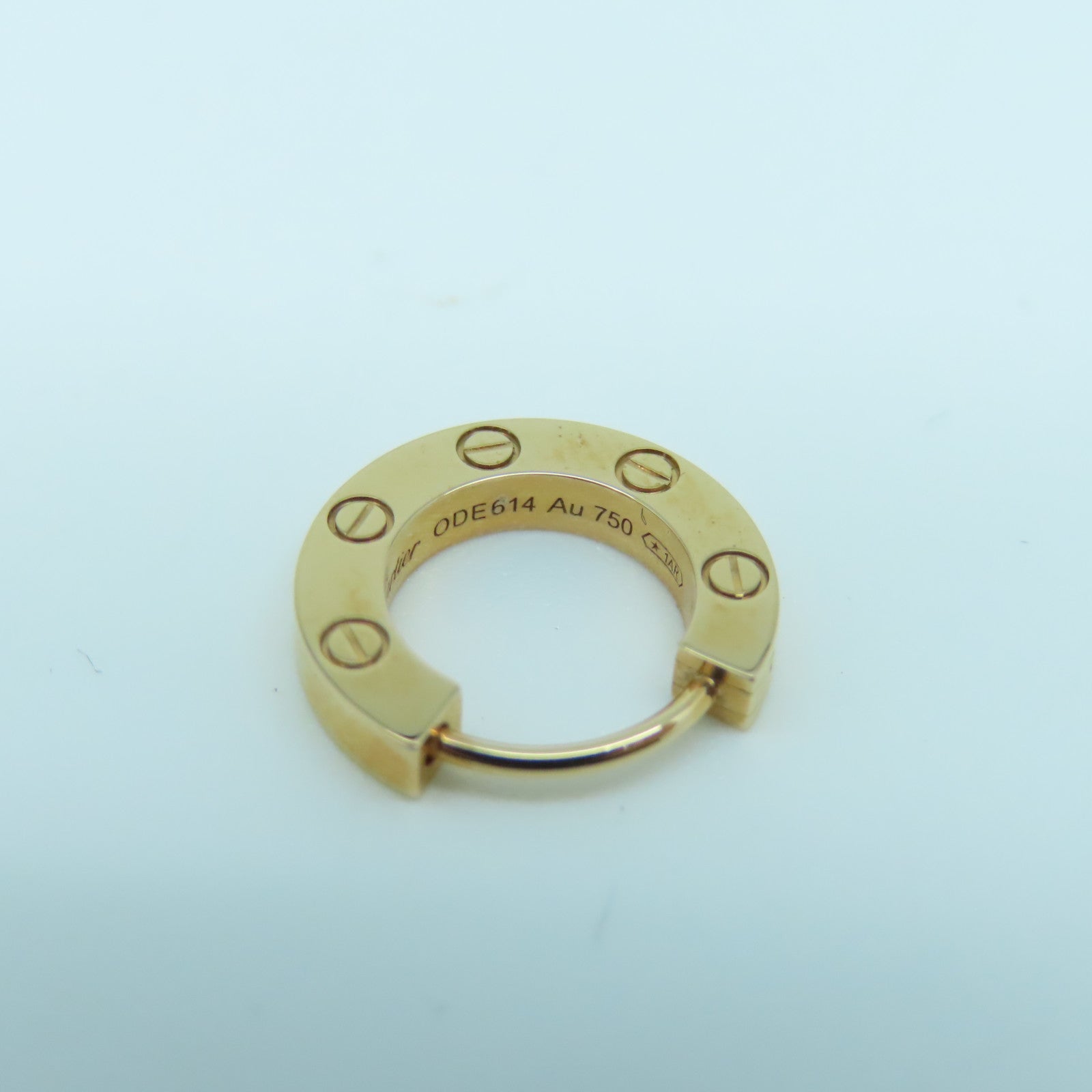 CARTIER AU750 Love Earring rose gold