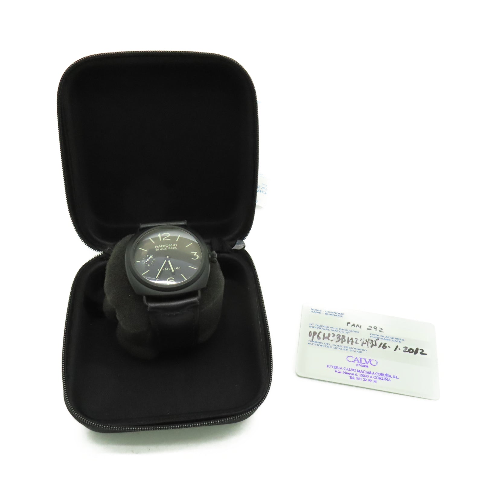 PANERAI Radiomir陶瓷手錶自動機芯黑色