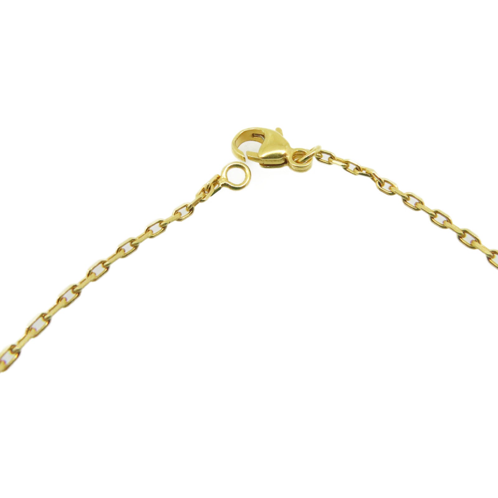HERMES 金屬/Swift皮革O' Kelly Necklace項鍊金色/黑色