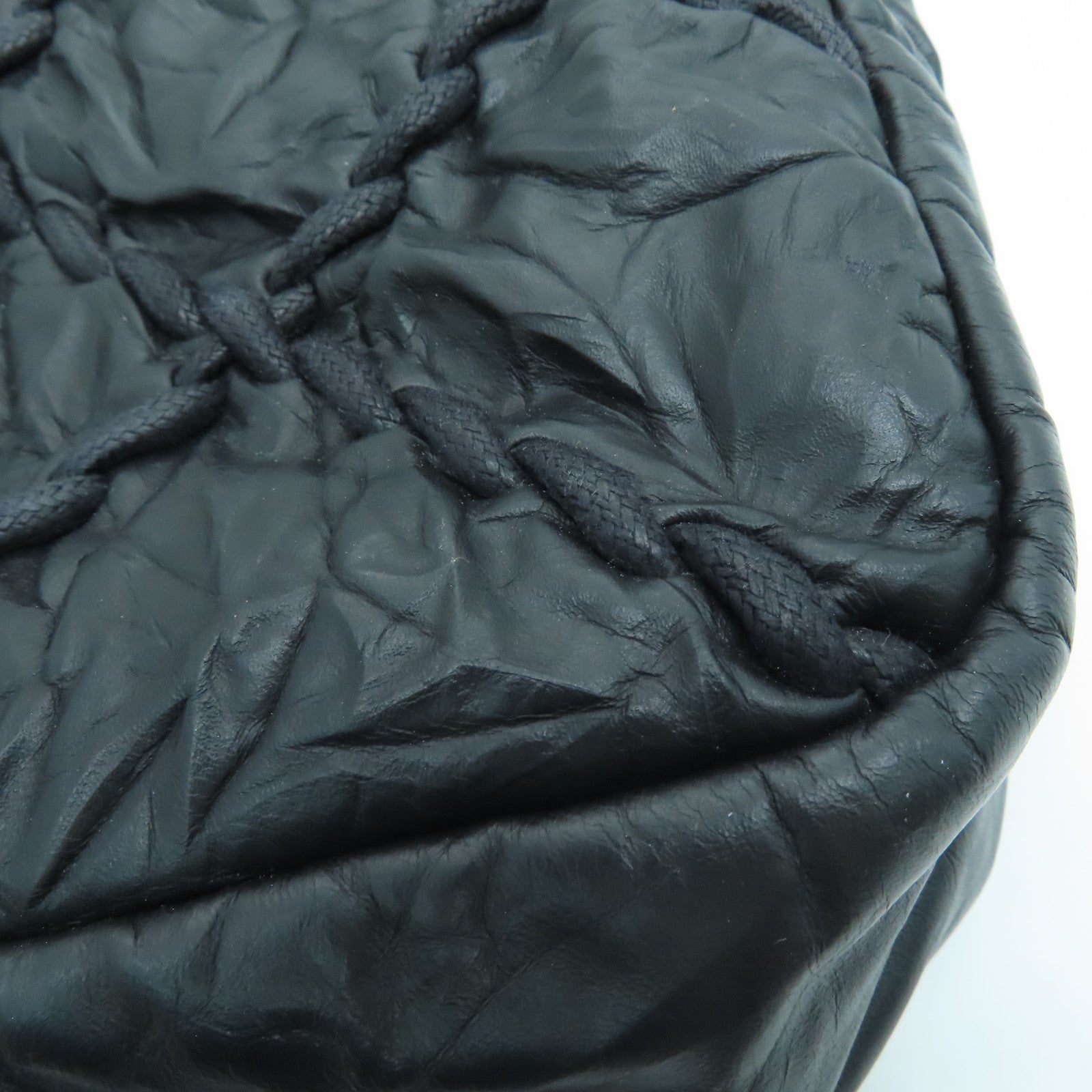 CHANEL 菱格牛皮皮革Chain Shoulder Bag銀扣肩背袋黑色