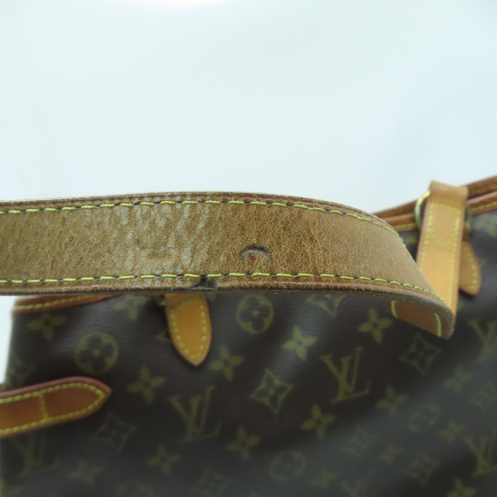 LOUIS VUITTON Monogram Batignolles Horizontal金扣肩背袋啡色