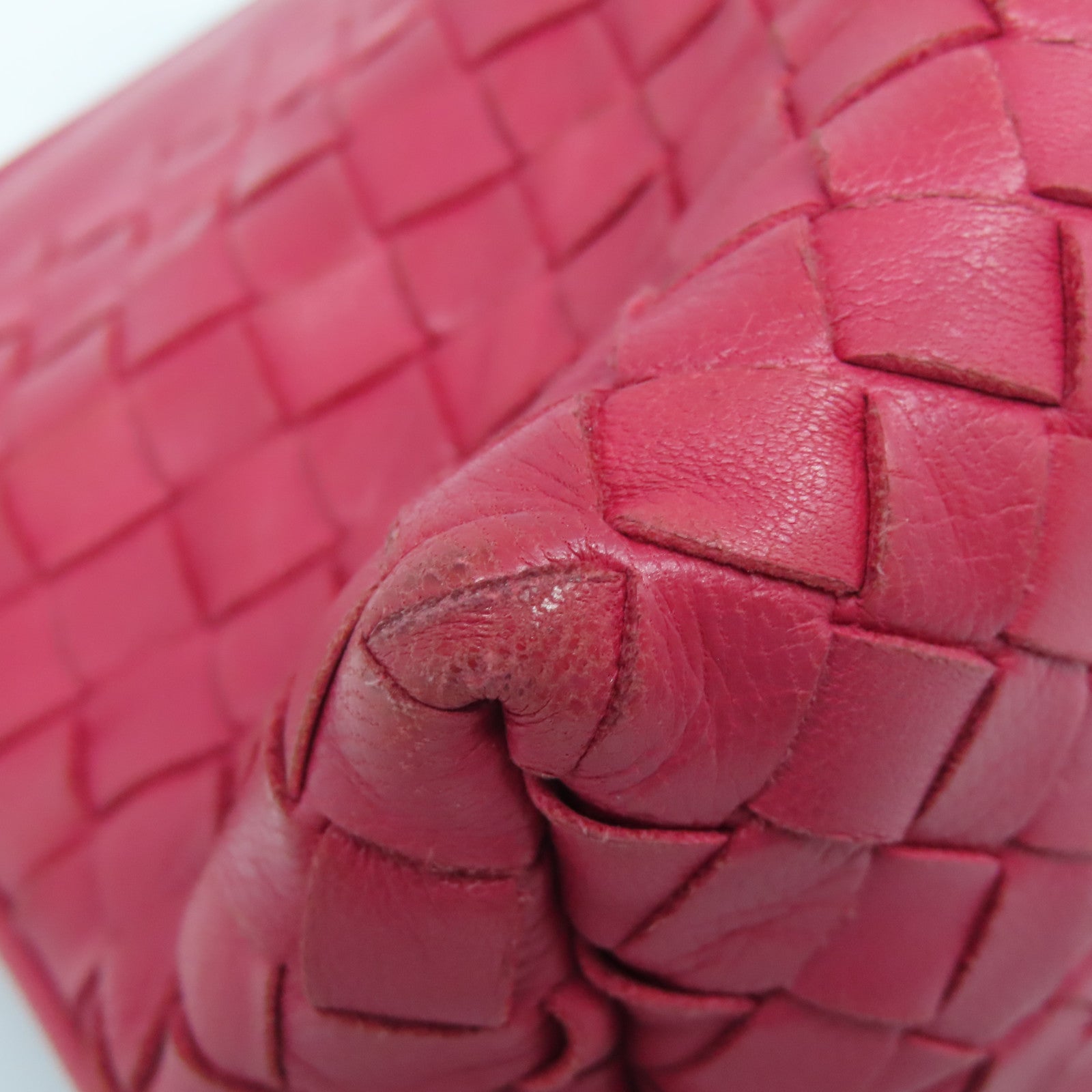 BOTTEGA VENETA 羊皮皮革Shoulder Bag金扣肩背袋紅色