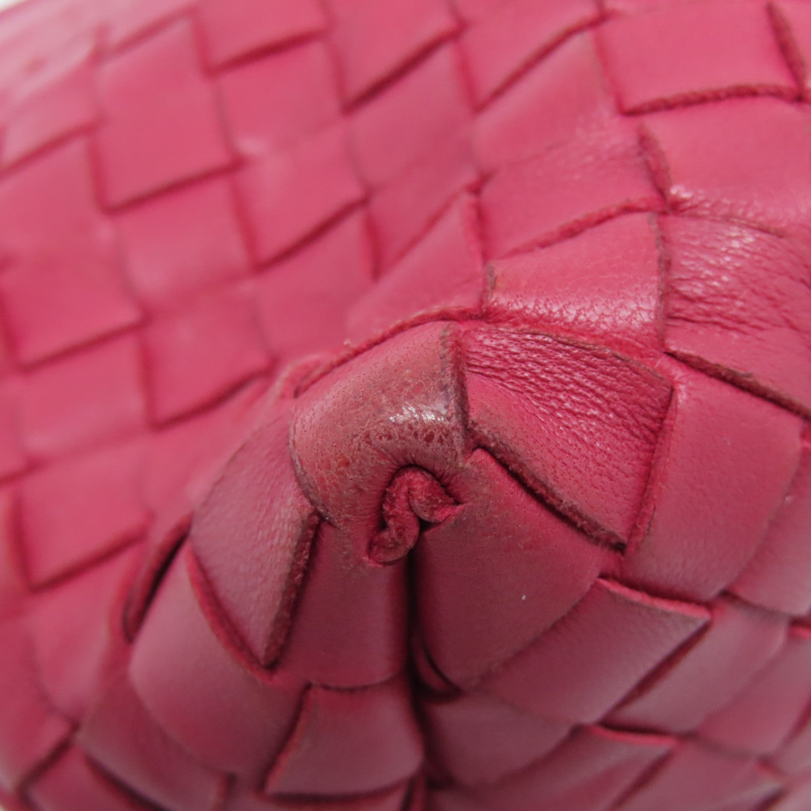 BOTTEGA VENETA 羊皮皮革Shoulder Bag金扣肩背袋紅色