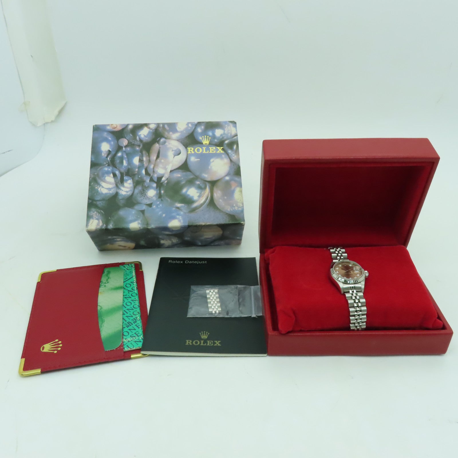 ROLEX Datejust 18K白金/不鏽鋼手錶自動機芯金色