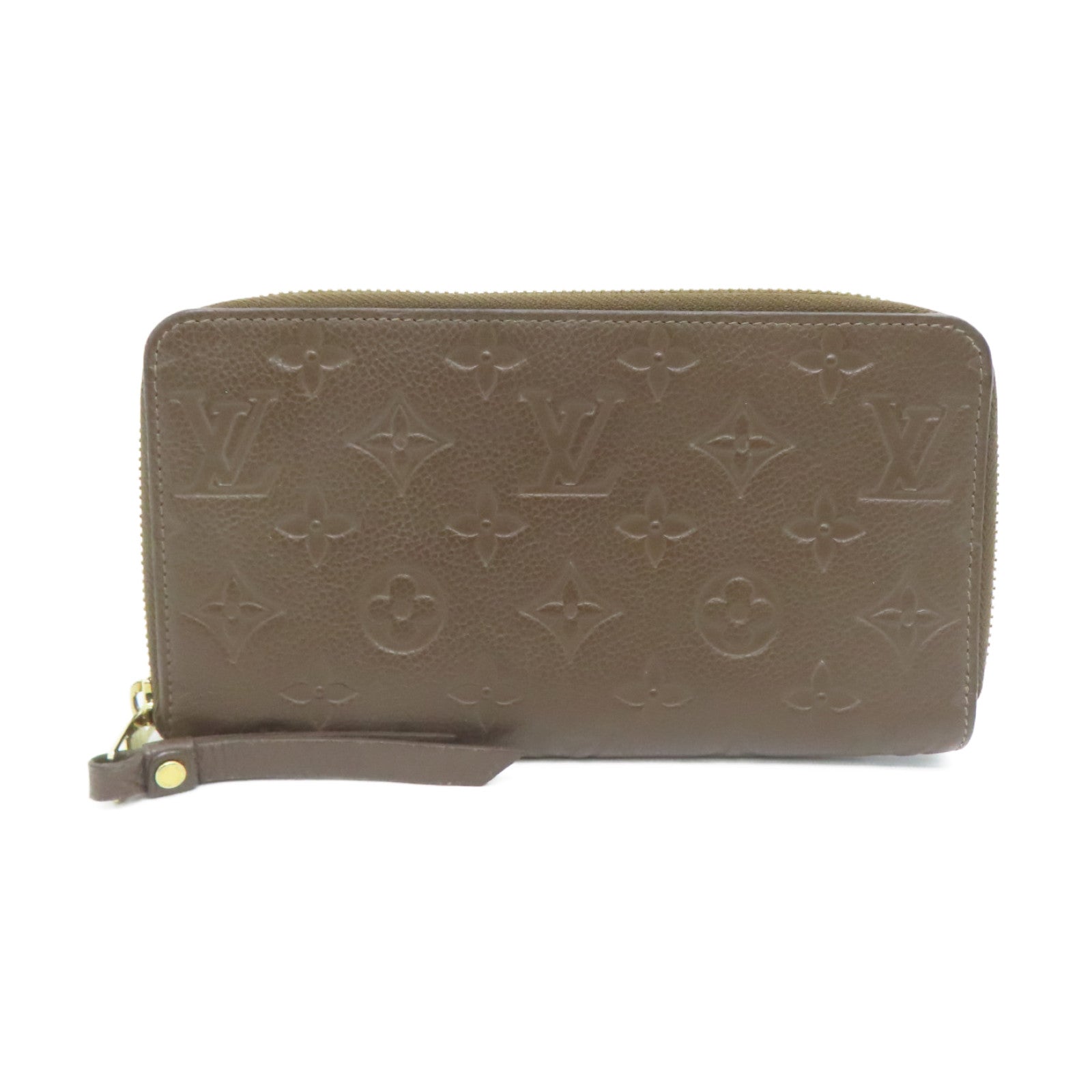 LOUIS VUITTON Monogram Empreinte Wallet Long Wallet Brown