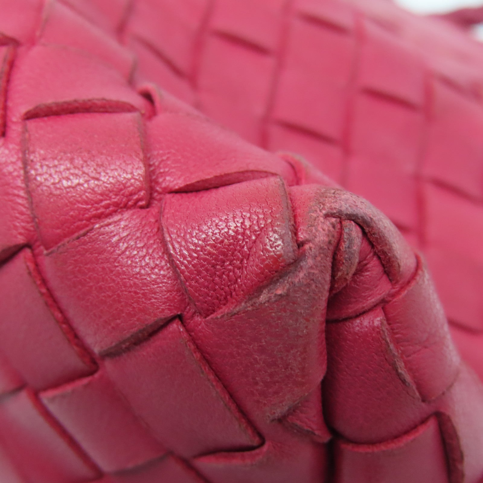 BOTTEGA VENETA 羊皮皮革Shoulder Bag金扣肩背袋紅色