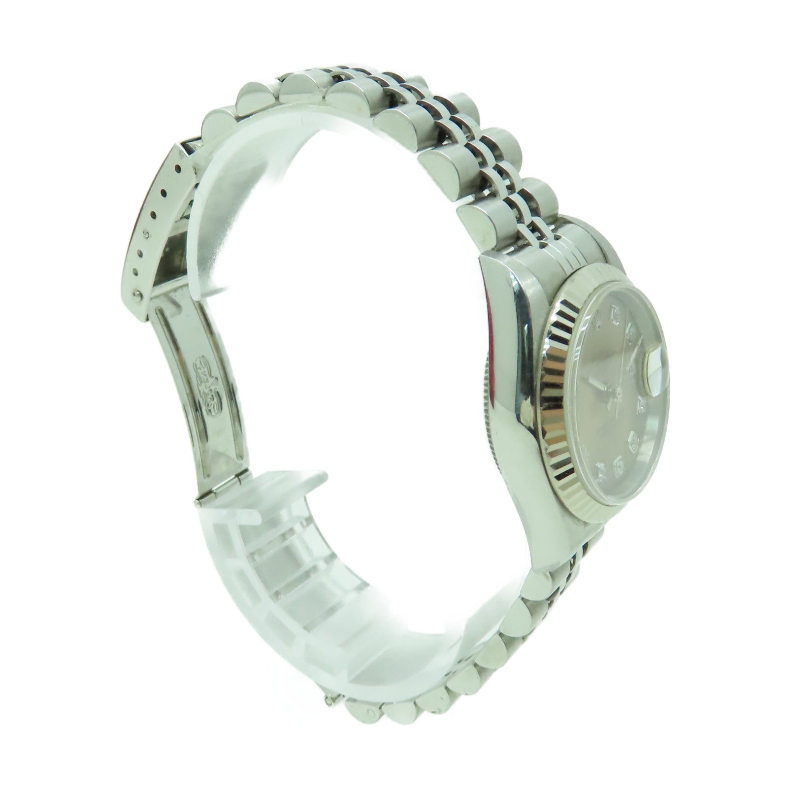 ROLEX Datejust 18K白金/不鏽鋼手錶自動機芯金色