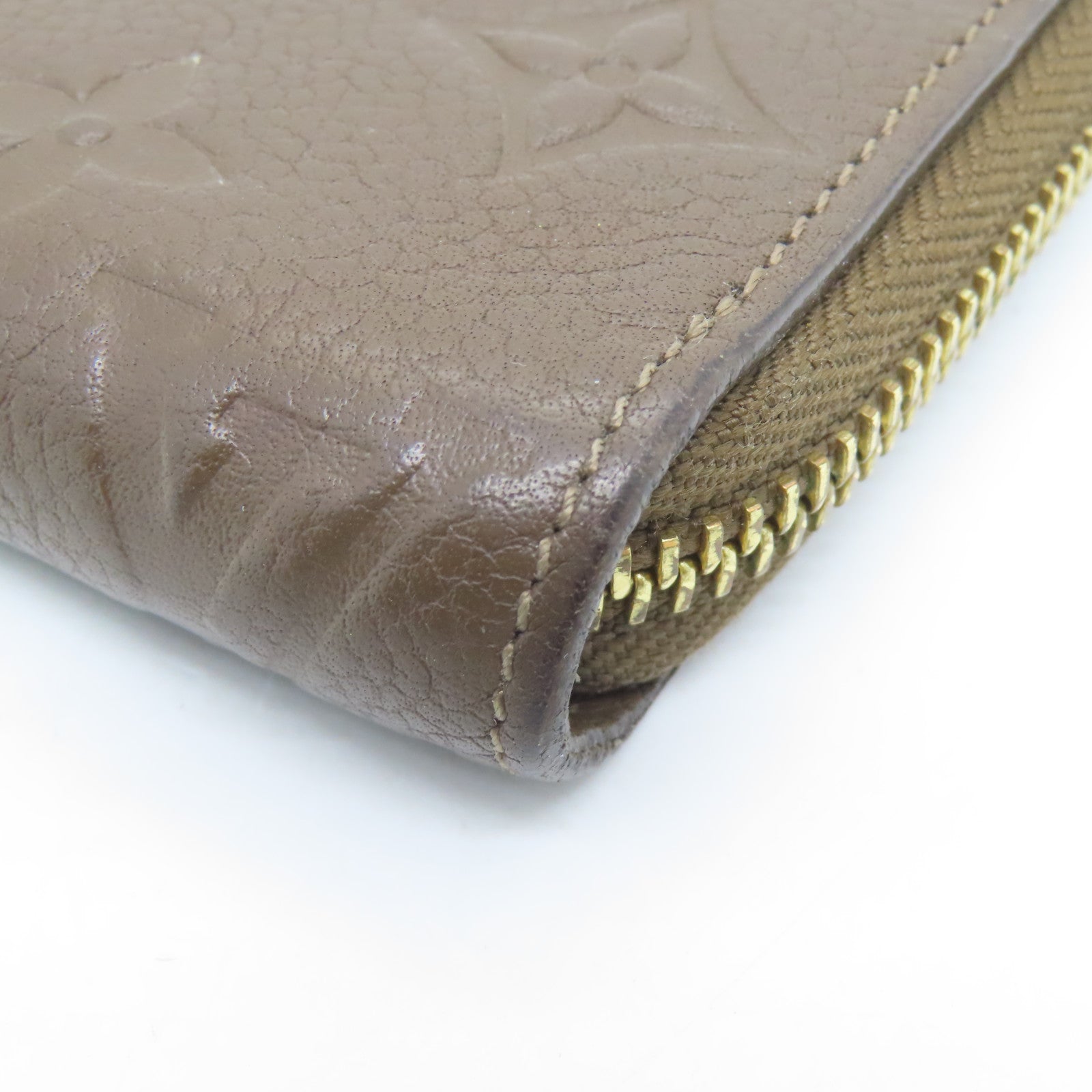 LOUIS VUITTON Monogram Empreinte Wallet Long Wallet Brown