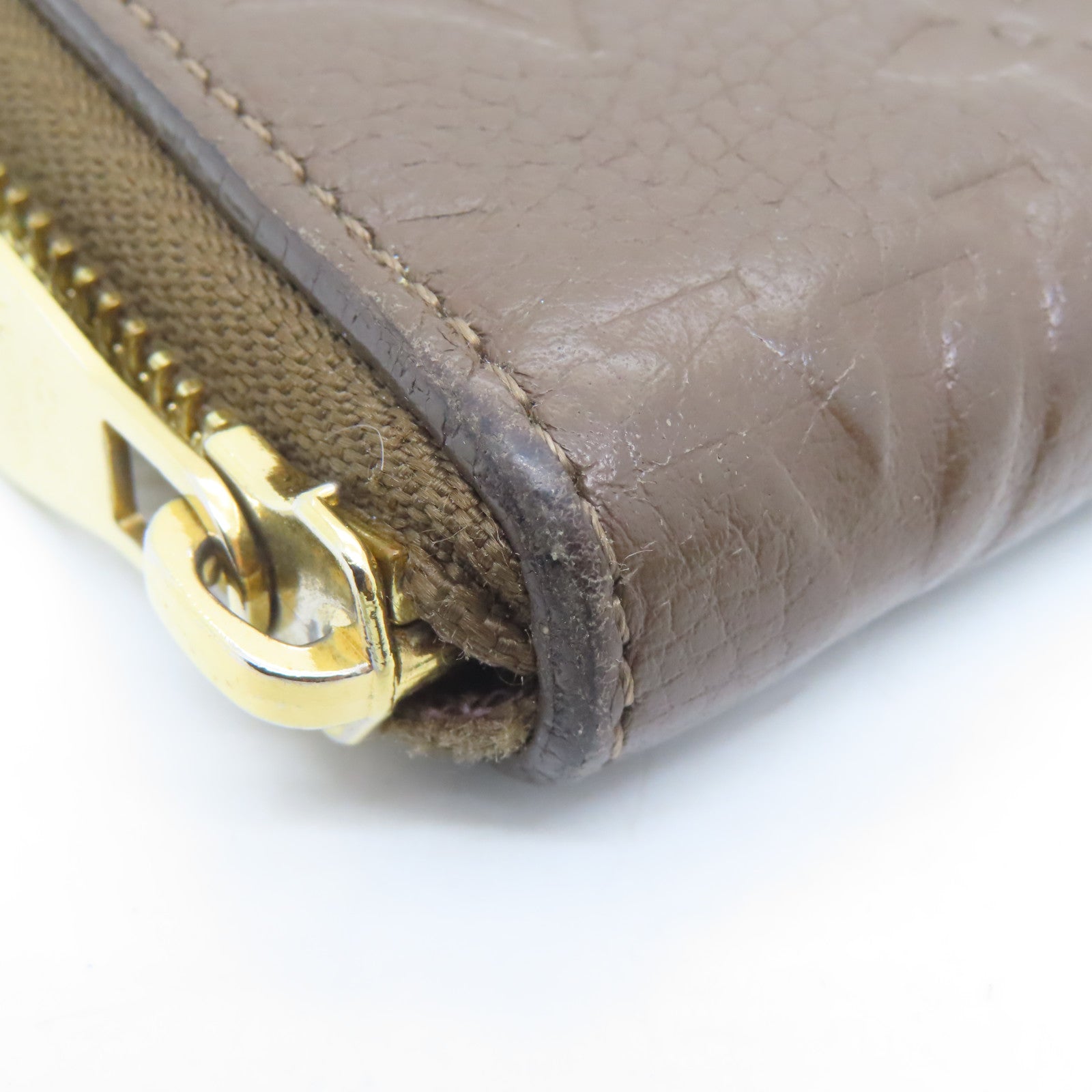 LOUIS VUITTON Monogram Empreinte Wallet Long Wallet Brown