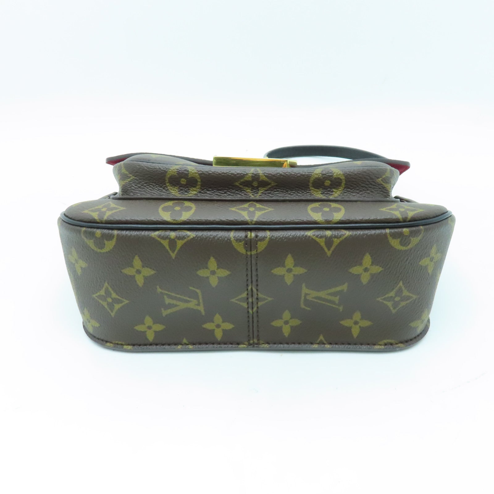 LOUIS VUITTON Monogram Passy金扣鏈帶肩背袋啡色