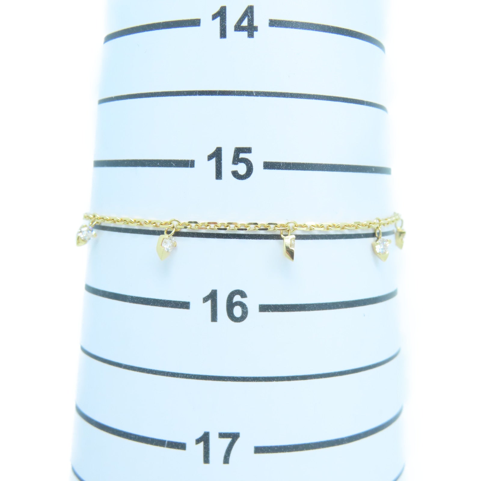 PIAGET 18K玫瑰金/水晶Piaget Sunlight手鏈#15.5cm