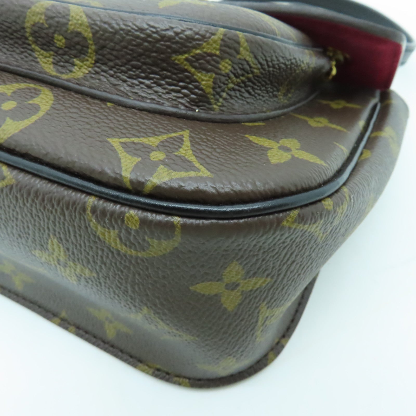 LOUIS VUITTON Monogram Passy金扣鏈帶肩背袋啡色