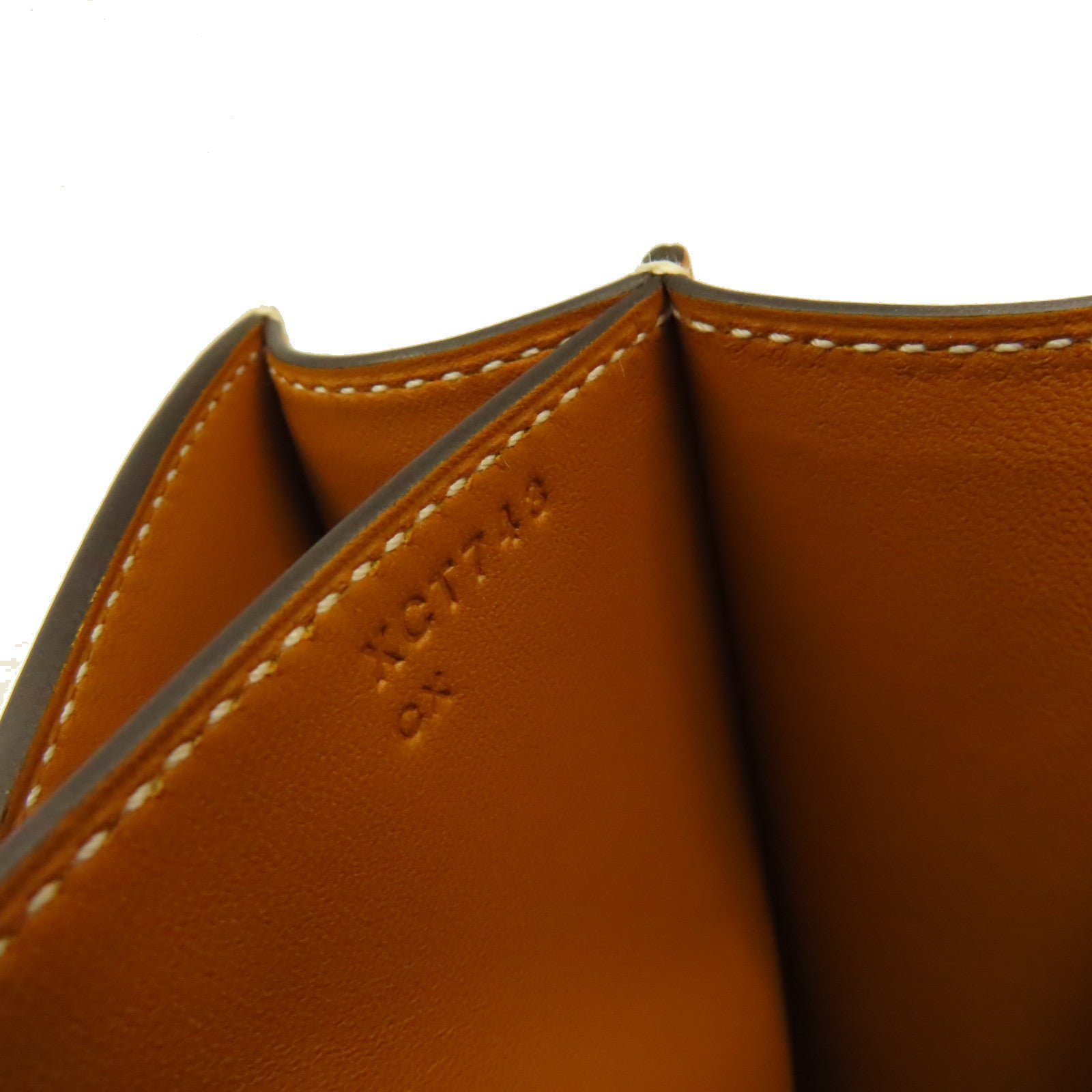 HERMES Epsom皮革Constance 24 Shoulder Bag金扣肩背袋Toffee太妃糖色