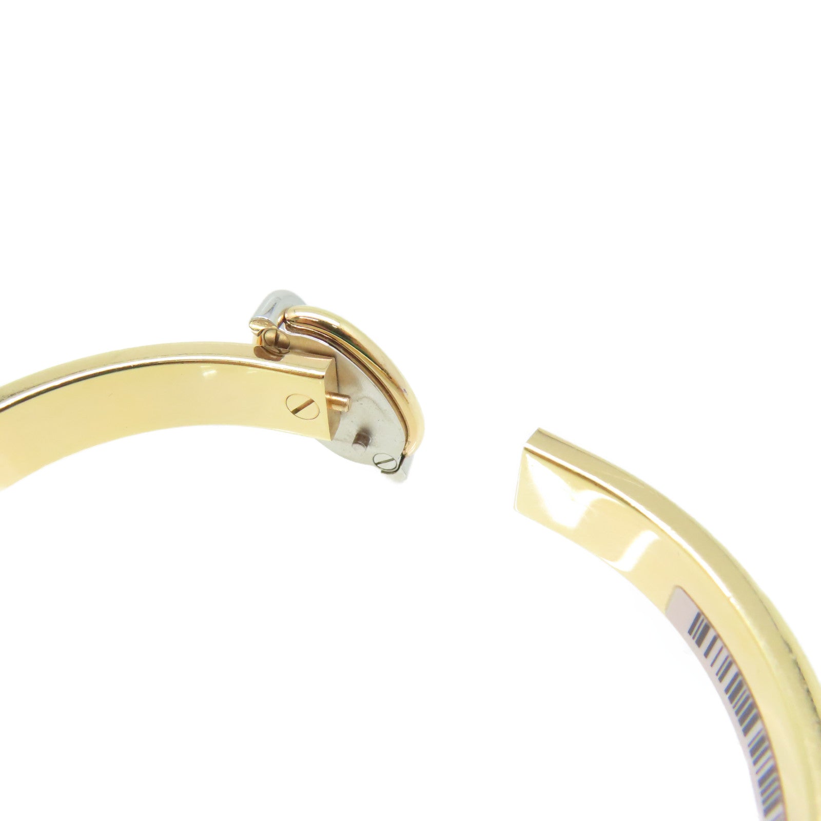HERMES 金屬/琺瑯Mini Clic Chaine d'Ancre Bracelet金扣手鐲檸檬黃色/金色