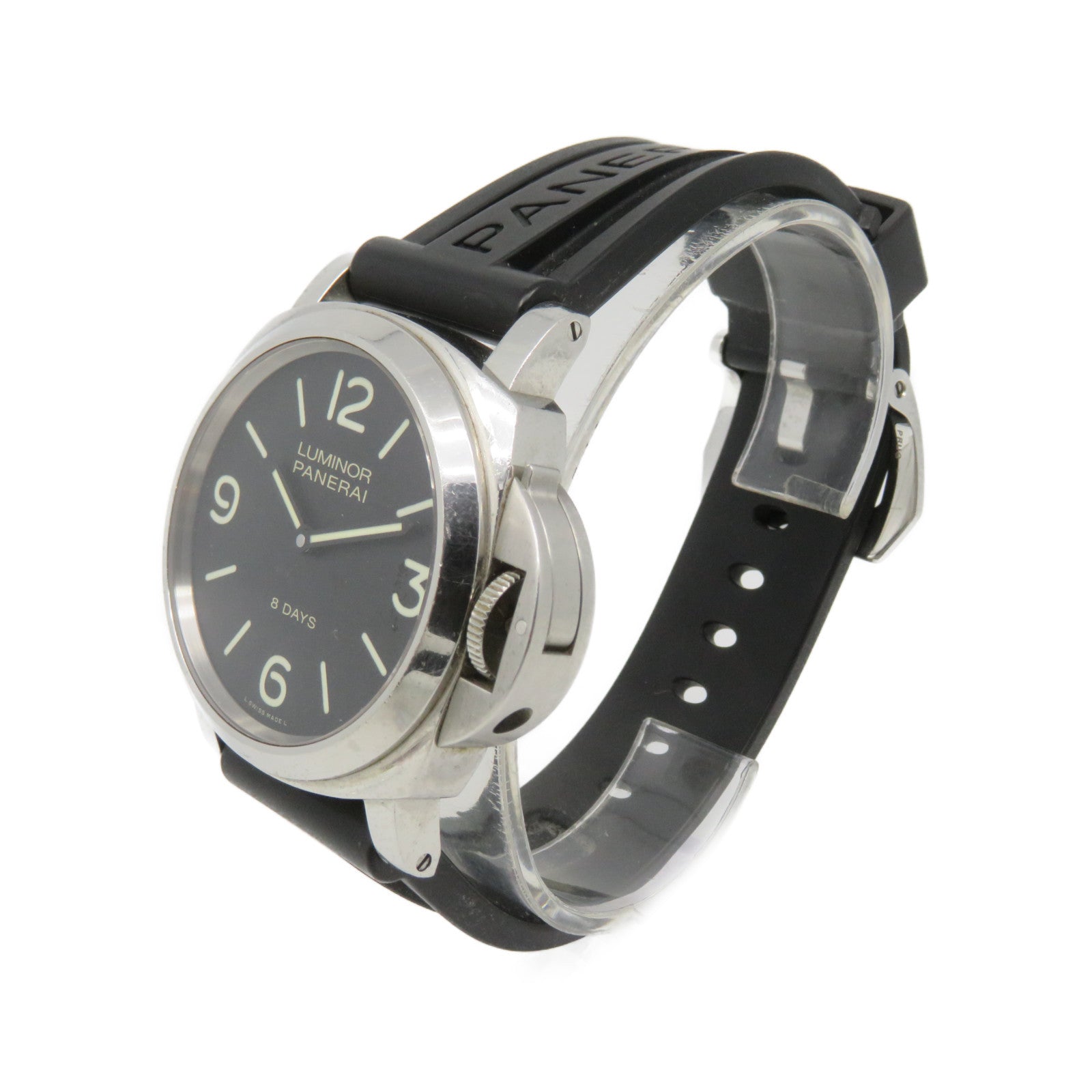 PANERAI Luminor Stainless Steel/Rubber Band Hand Volume Watch Watch Automatic Movement Black