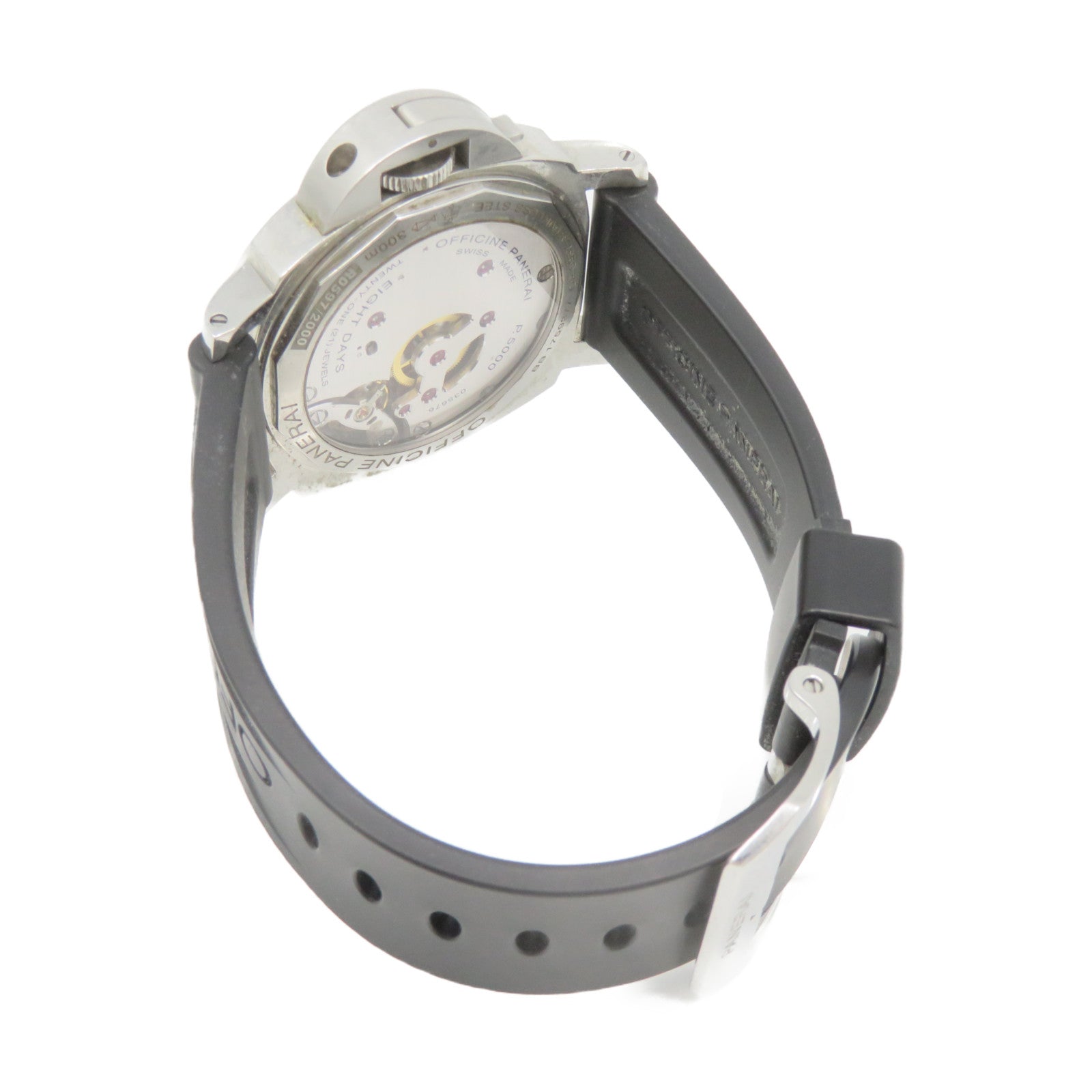 PANERAI Luminor Stainless Steel/Rubber Band Hand Volume Watch Watch Automatic Movement Black