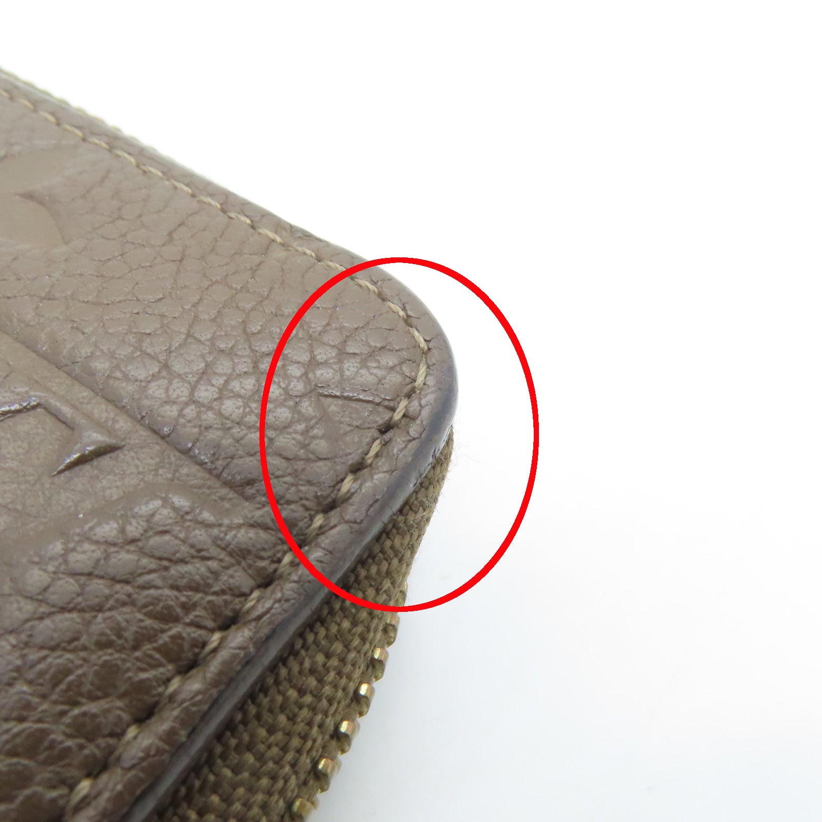 LOUIS VUITTON Monogram Empreinte Wallet Long Wallet Brown