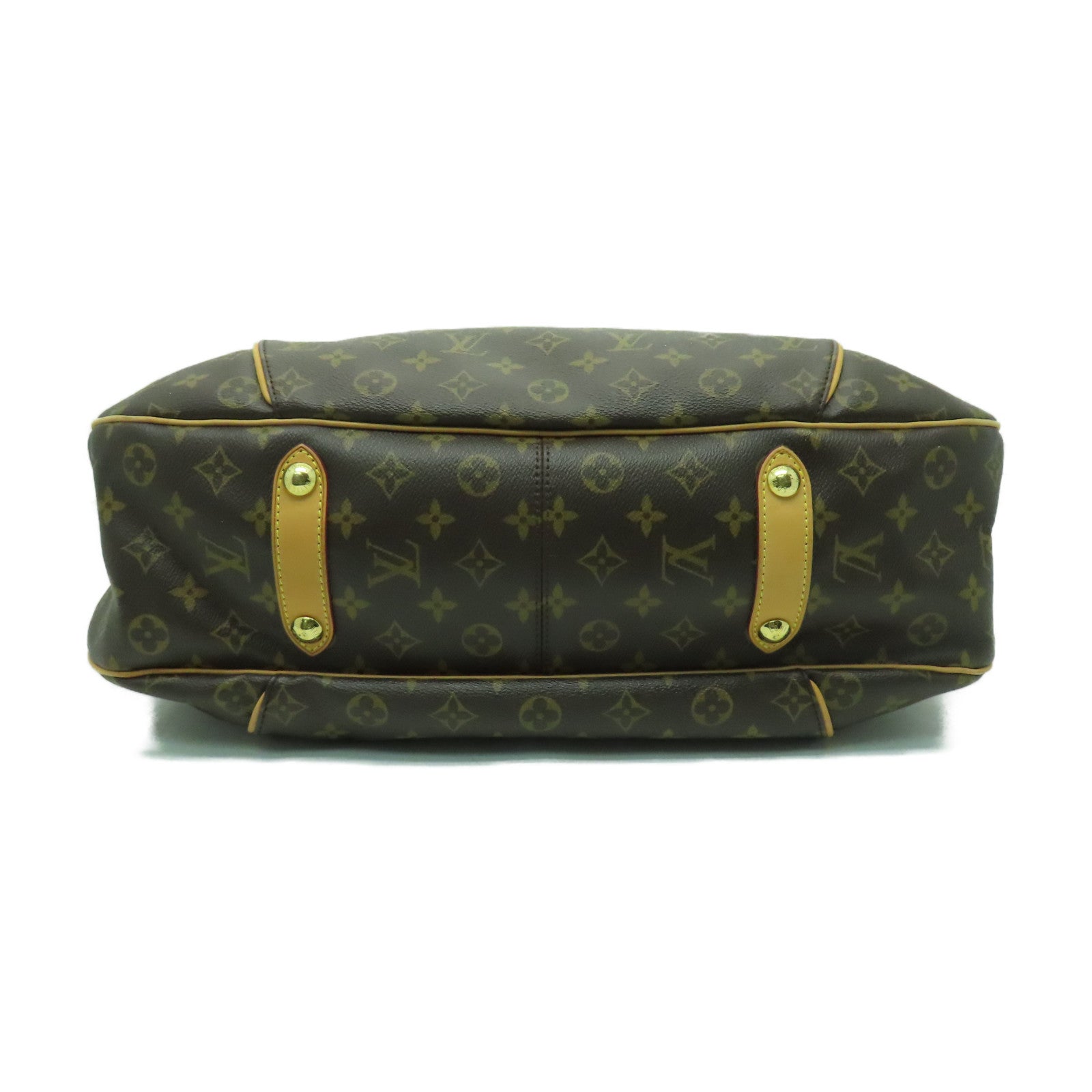 LOUIS VUITTON 【激減優惠】Monogram Galliera GM金扣肩背袋棕色